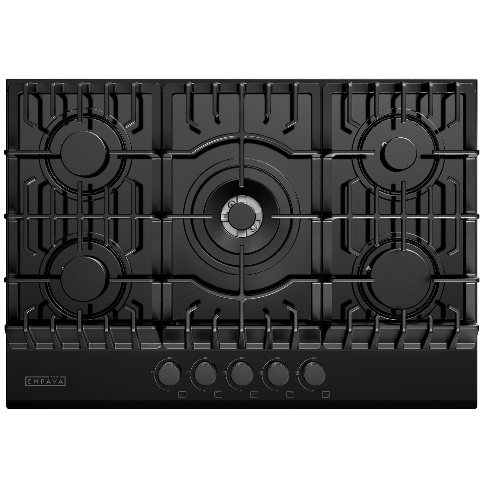 Empava EMPV-30GC26 30-in 5 burners Black Gas Cooktop