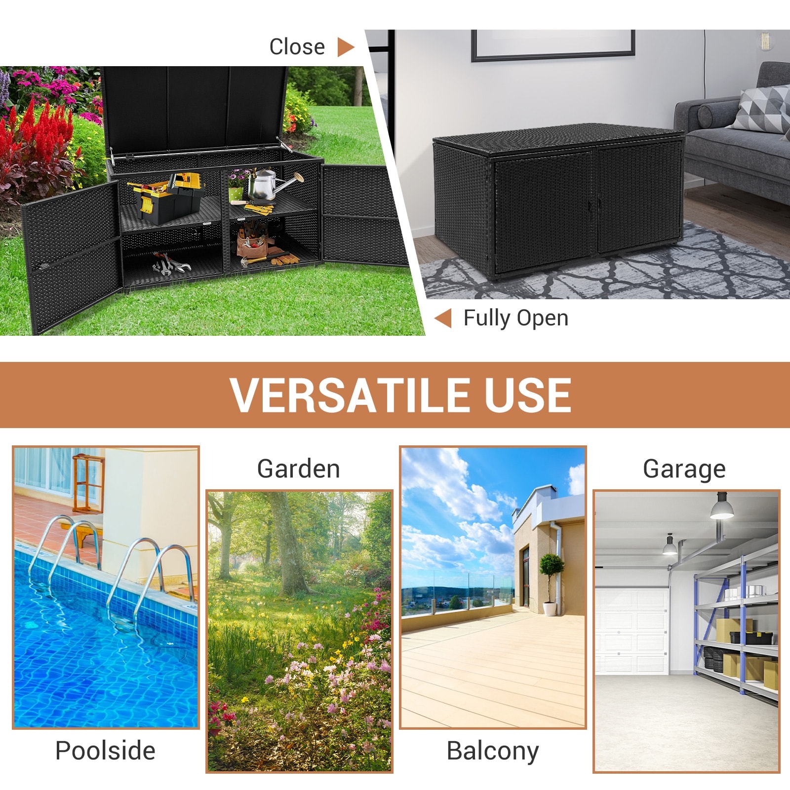 WELLFOR OUS62862DK Small-Outdoor-Storage - View #5