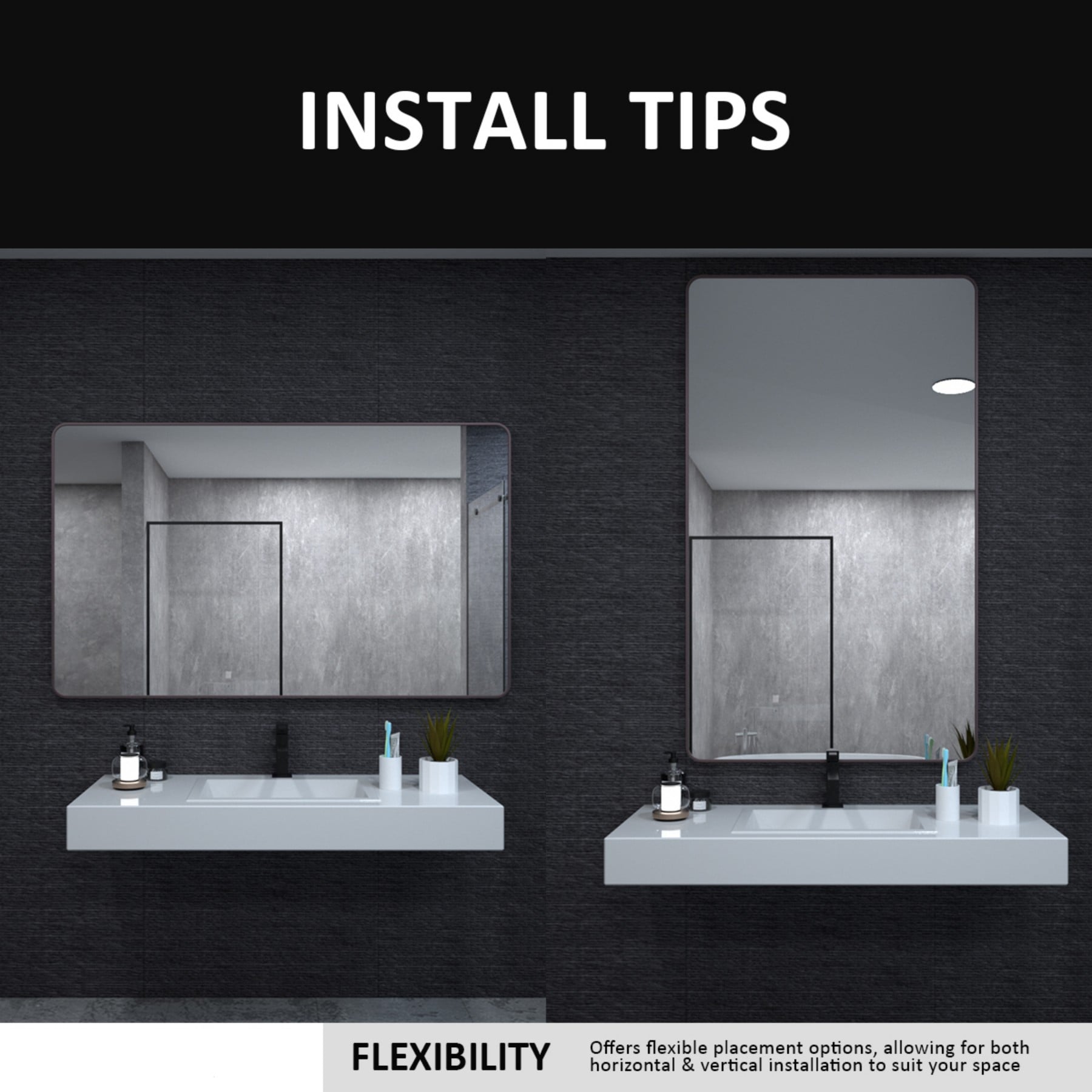 ToolCat SF1-25-YT Framed-Bath-Mirrors - View #4