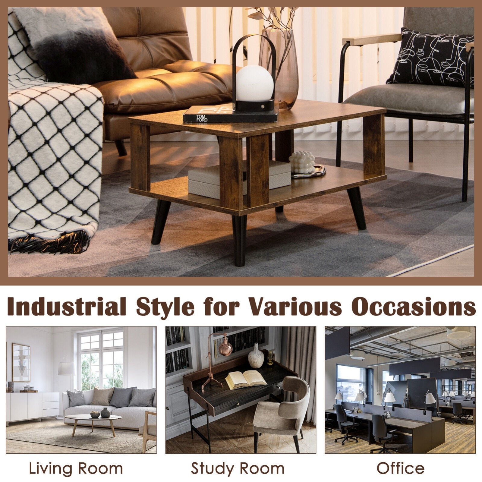 LIVIZA INS-61769GR Coffee-Tables - View #7