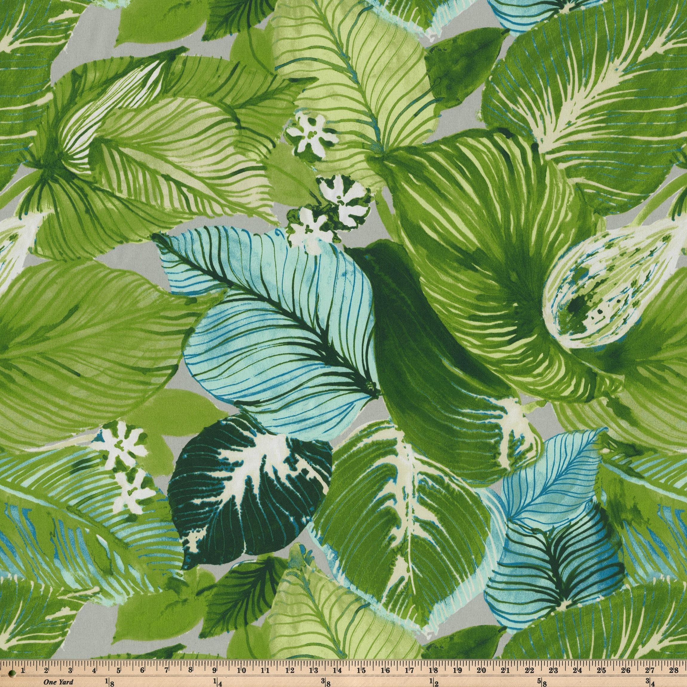 Lush Leaf Jungle Green Tufted Wicker Chair Cushions, Set of 2