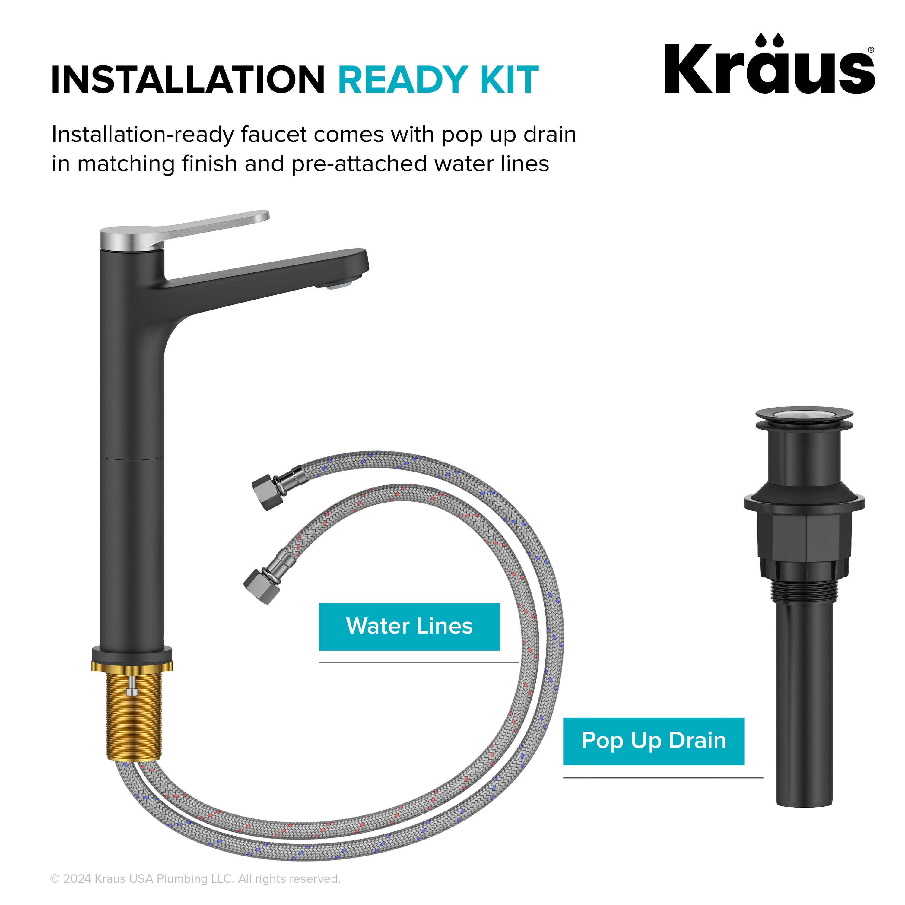 Kraus KVF-1410SFBNMB Lavatory-Faucets - View #12