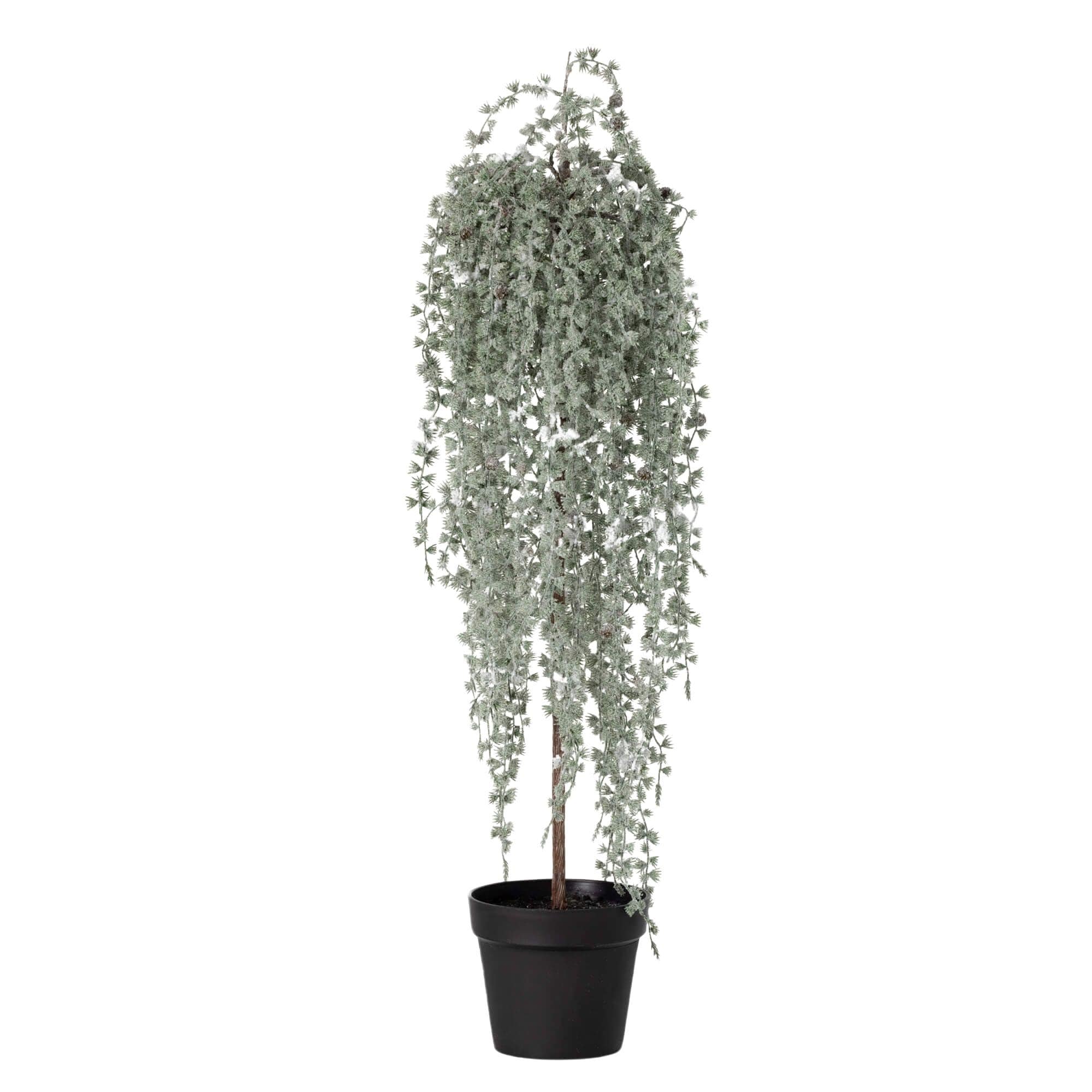 Sullivans TR1214 3.33-Feet Pine Slim Flocked Artificial Christmas Tree