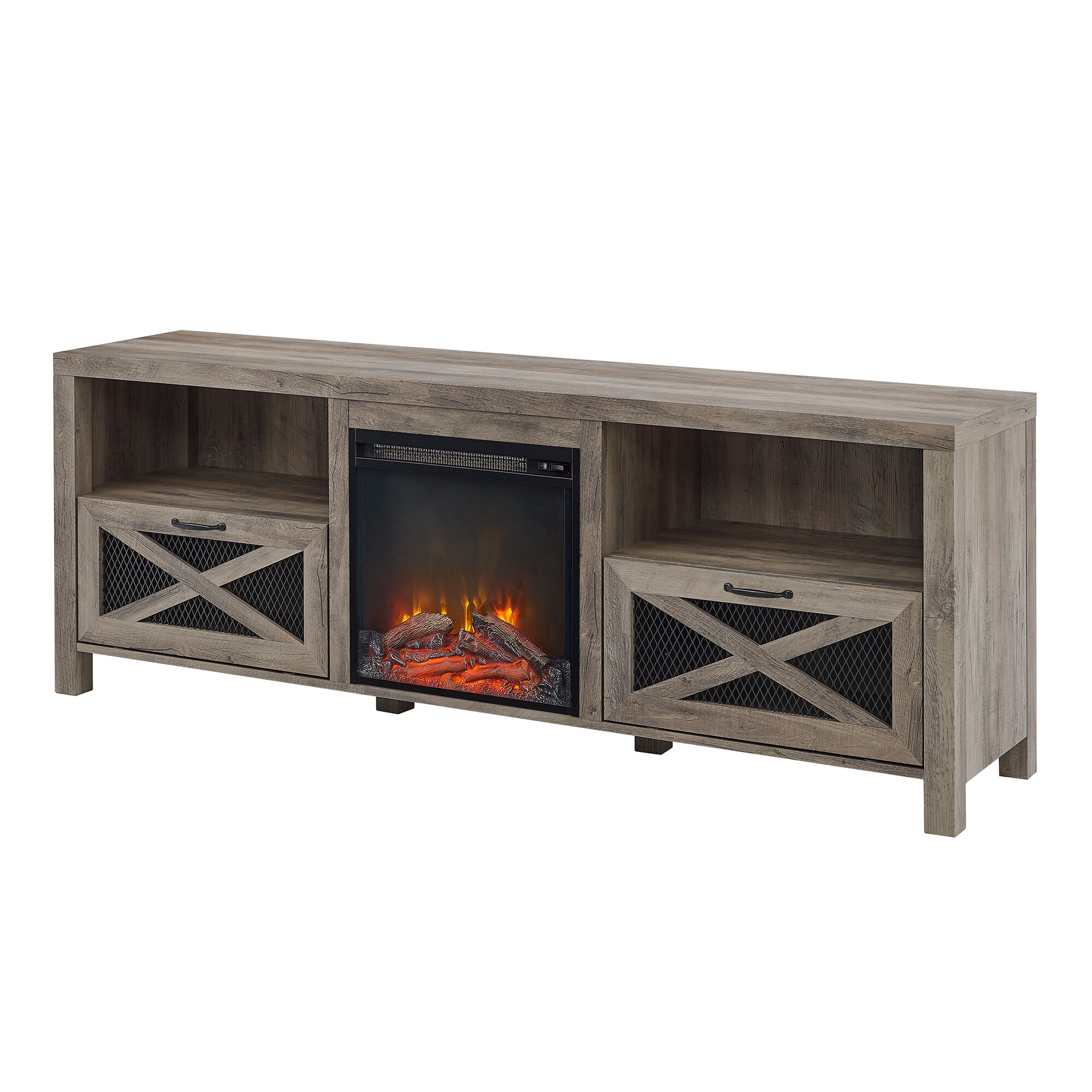 Walker Edison LW70FPABGW Electric-Fireplaces - View #2