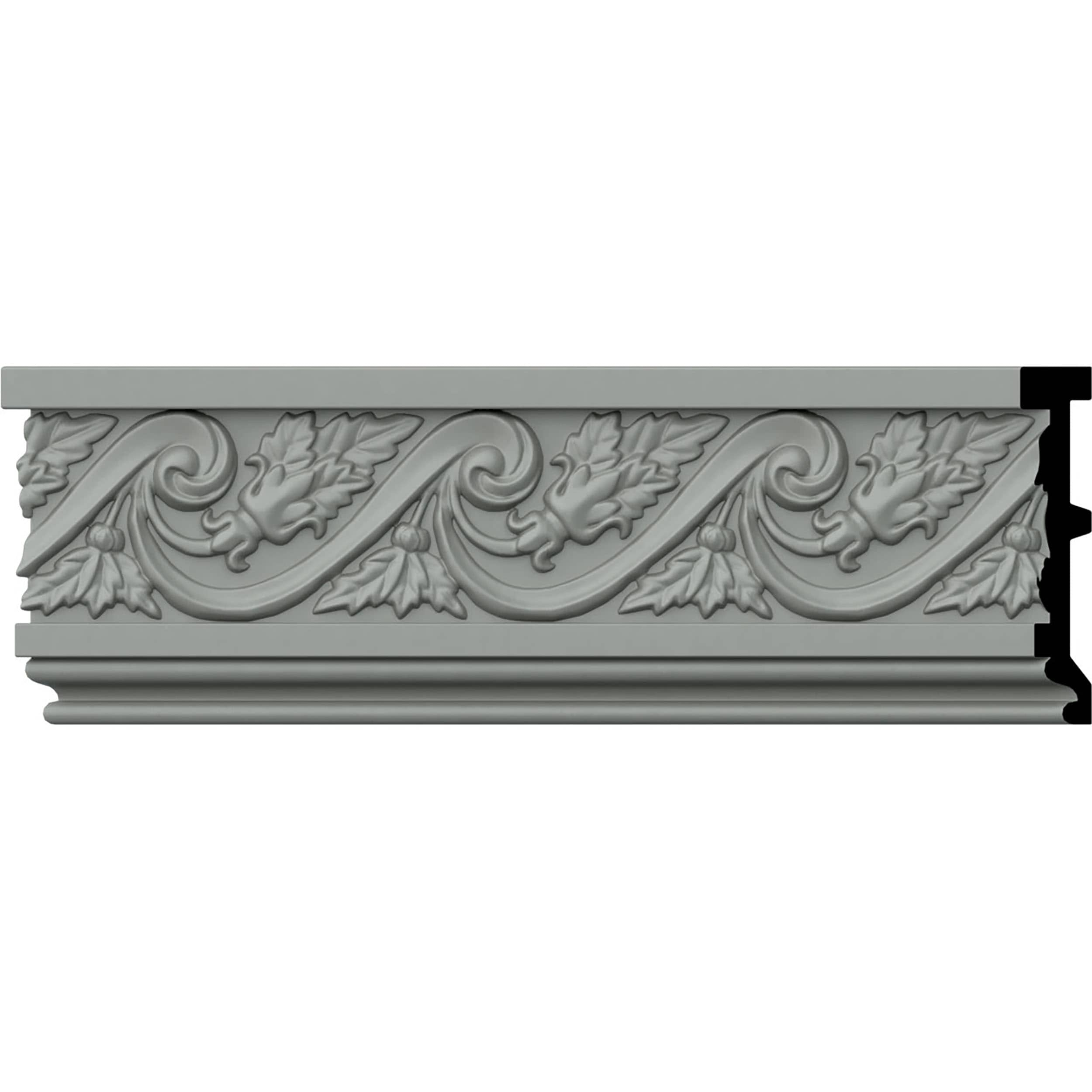 Wellington 5" White Urethane Decorative Chair Rail Moulding