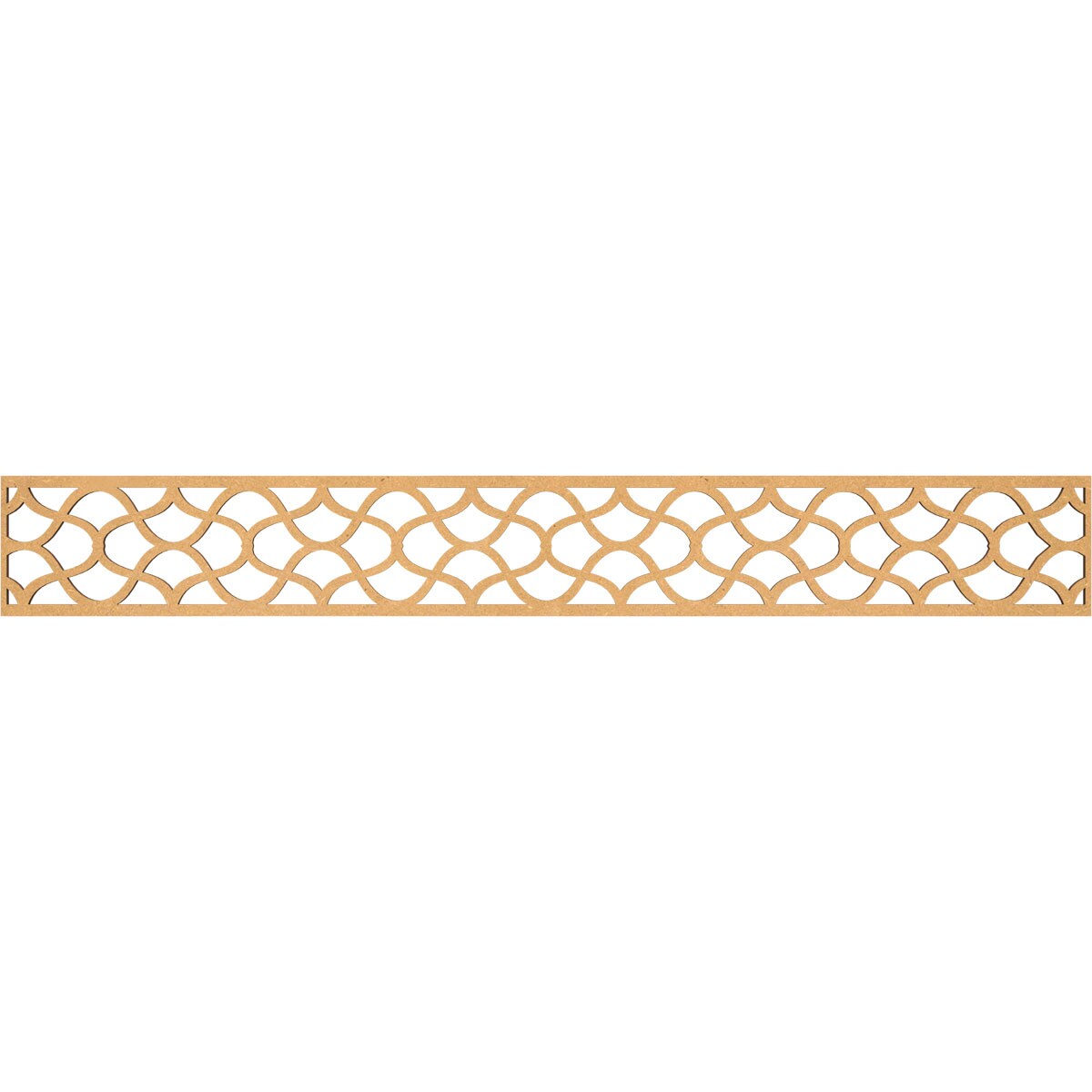 Ekena Millwork MLDA06X46RSTMF Resort Fretwork Flat Trim 6-in x 3.86-ft Brown Unfinished 2157688 Pierced Wall Panel Moulding