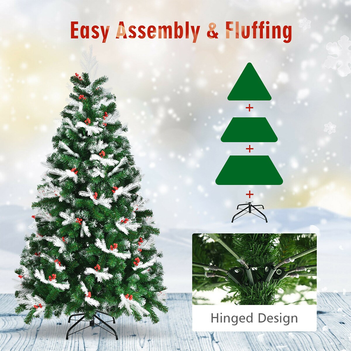 WELLFOR CM-HJY-23735 Artificial-Christmas-Trees - View #4