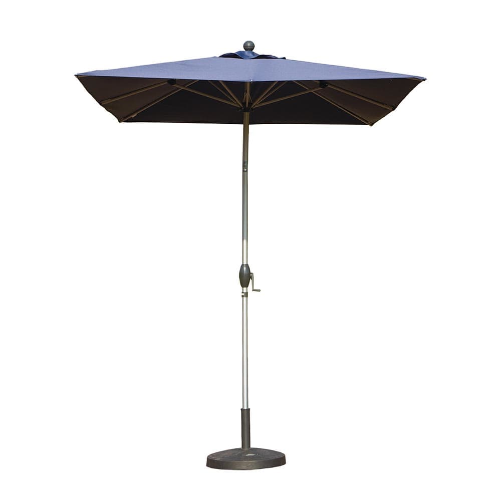 JUJABU ZJPATUMBRELLA-7 Navy Blue 6.5x10in Rectangle Patio Umbrella with Crank Lift and Tilt Function Base not included