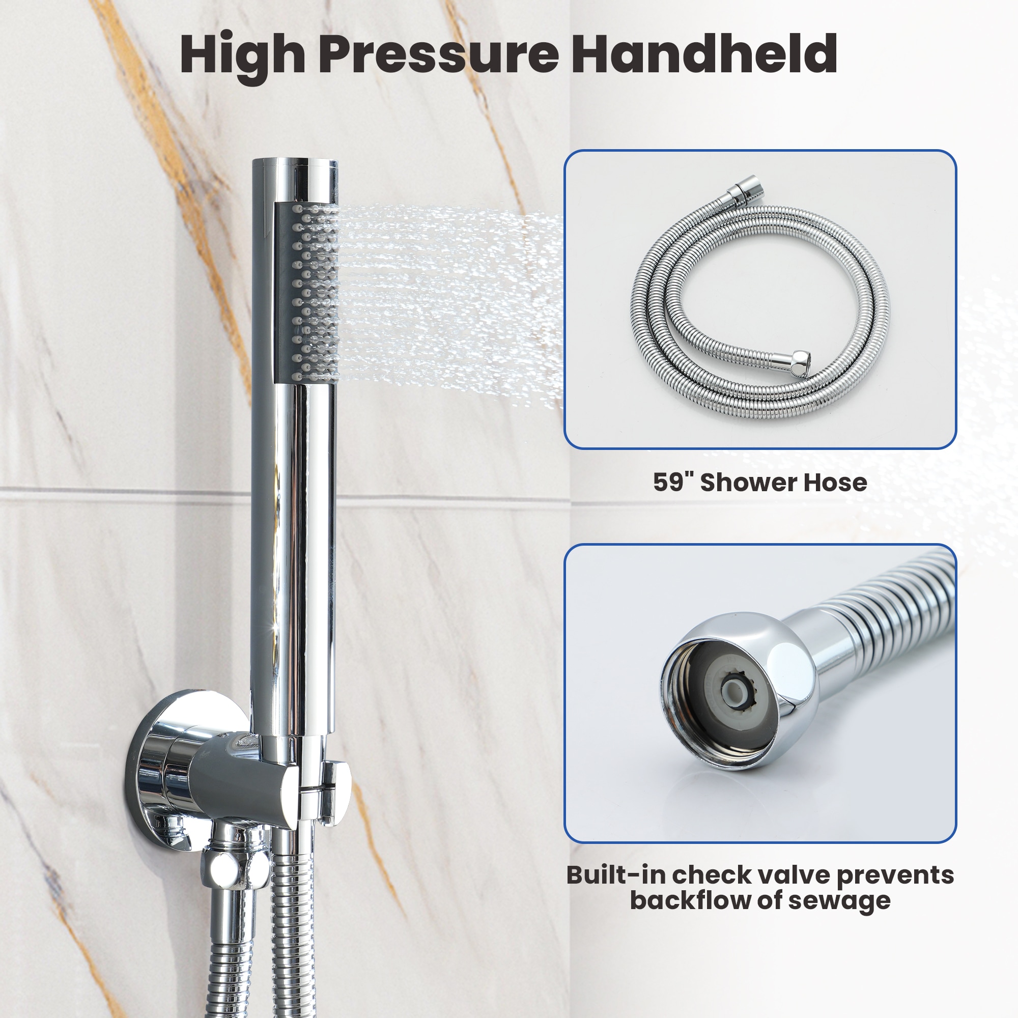 Mondawe AM-S133A3C-10CH Showerhead-Bar-Panels - View #9