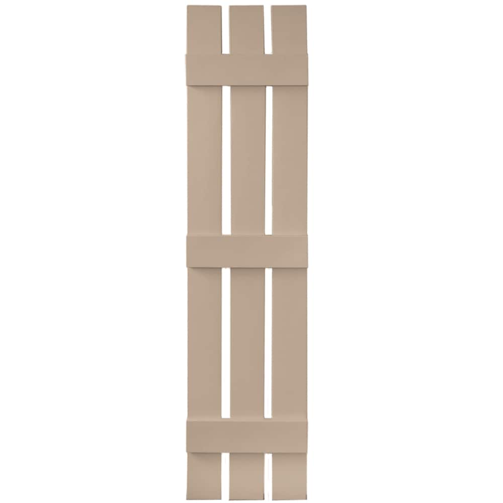 Vantage V5371255023 11.875-in W x 55-in H Wicker Board and Batten Spaced Exterior Shutters