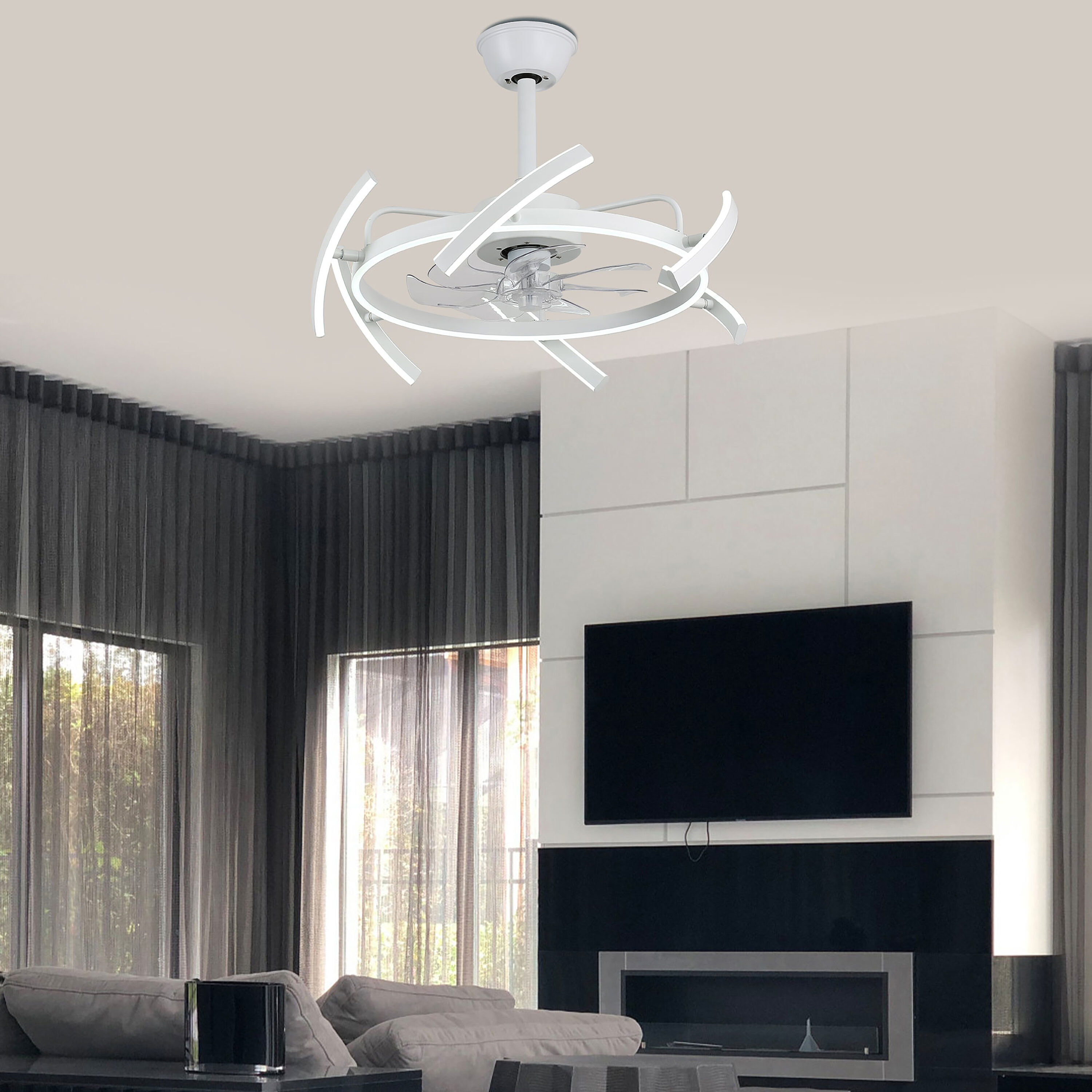 Oaks Decor DC2405-W Ceiling-Fans - View #7