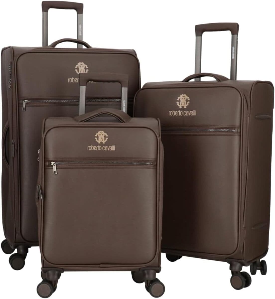 J&V TEXTILES JSV00HA#36303500 28X19X16 Brown Plastic Hardshell Suitcase set