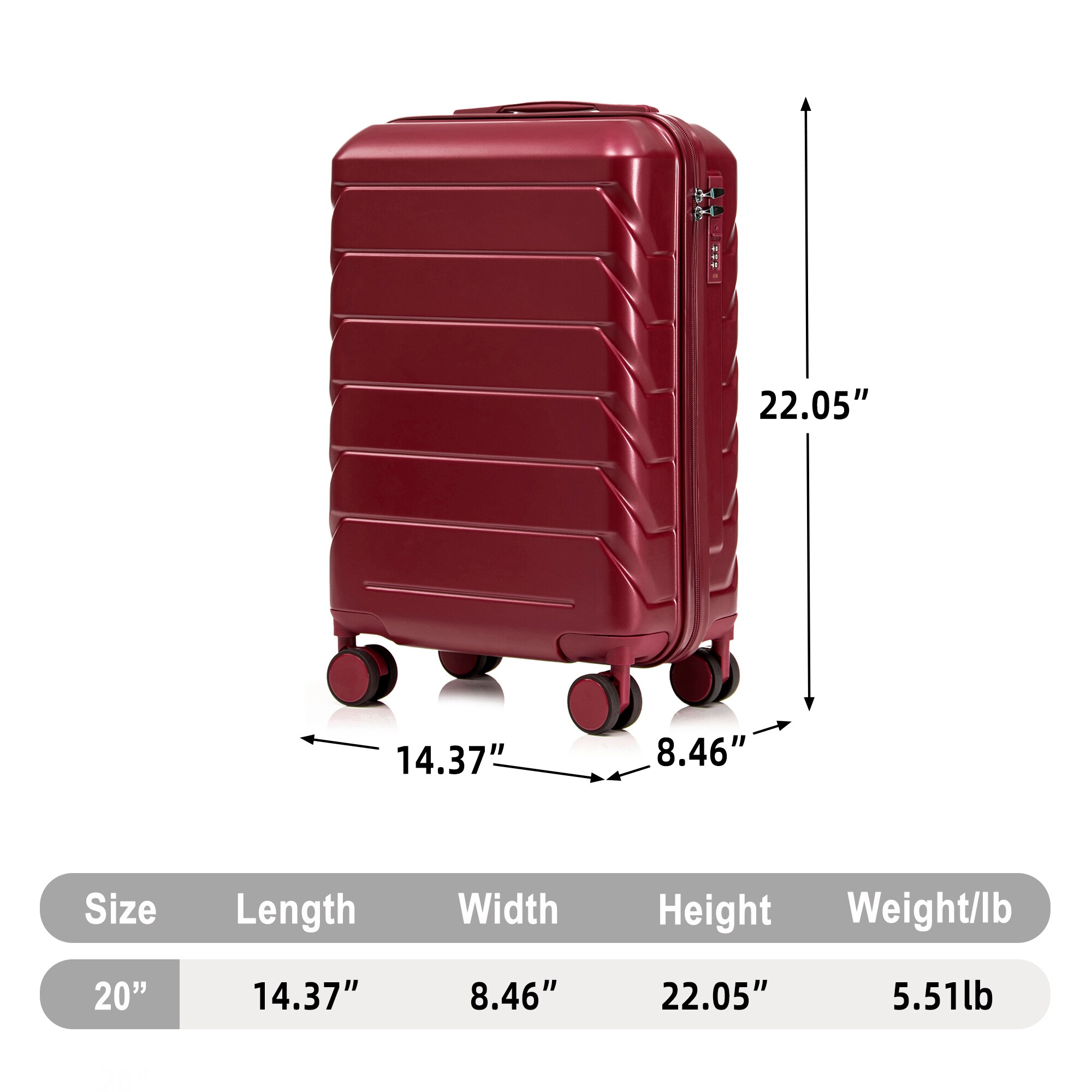 ModernLuxe L3P-W2787P437247 Luggage-And-Luggage-Sets - View #3