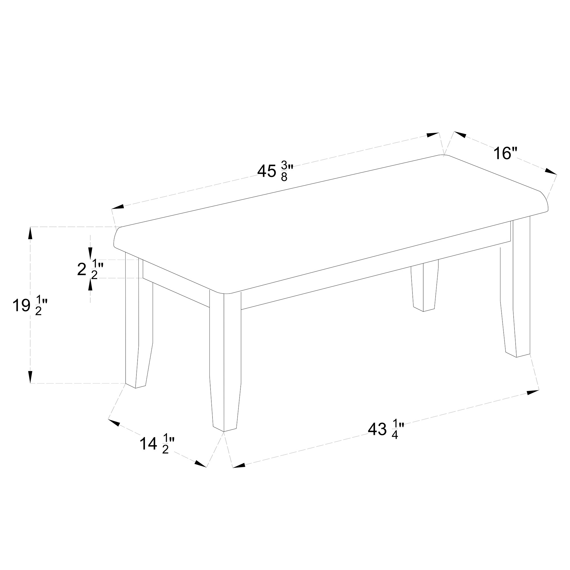 LOVMOR SF-M-B201P407037 Dining-Benches - View #4