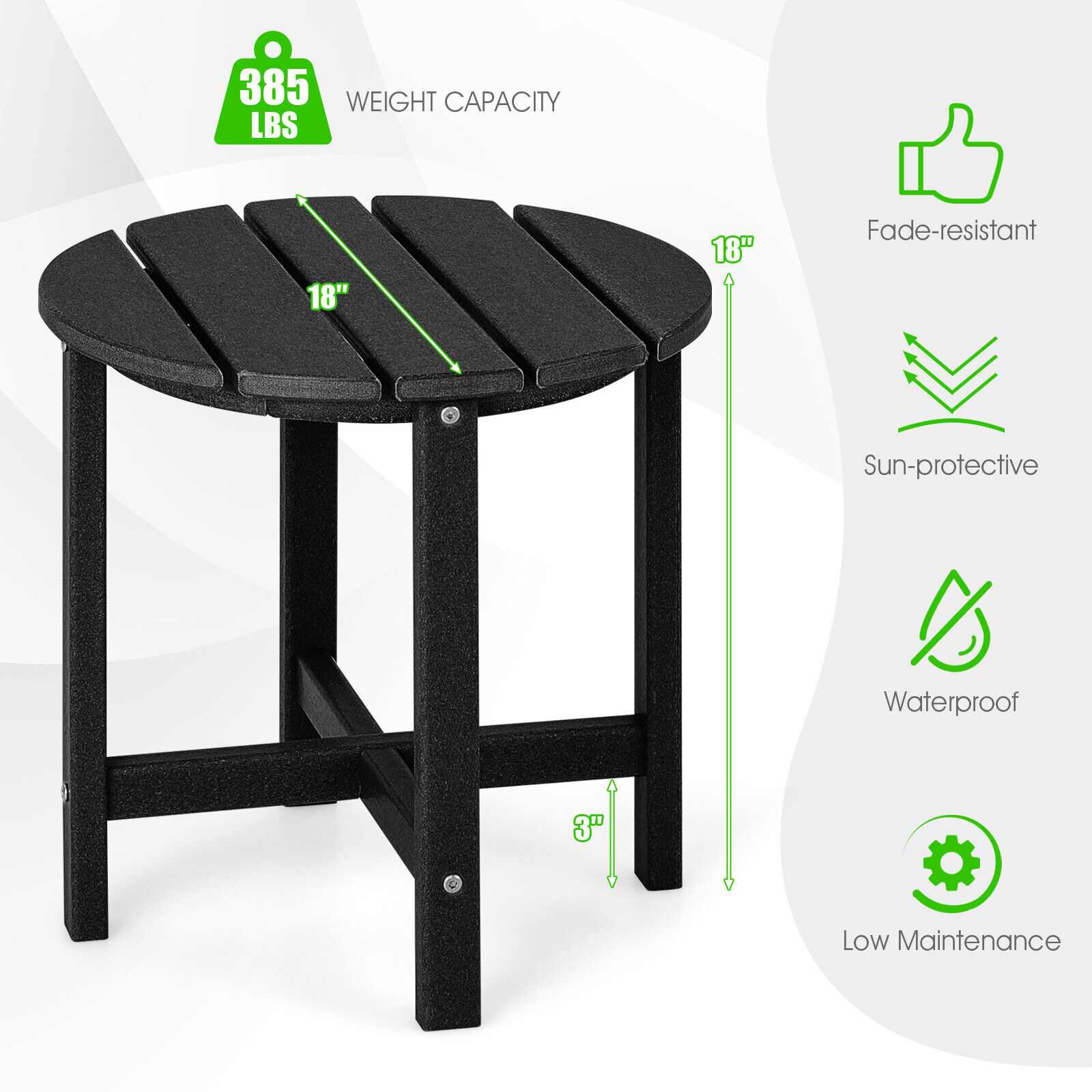 Forclover HYFC-775BL Patio-Tables - View #7
