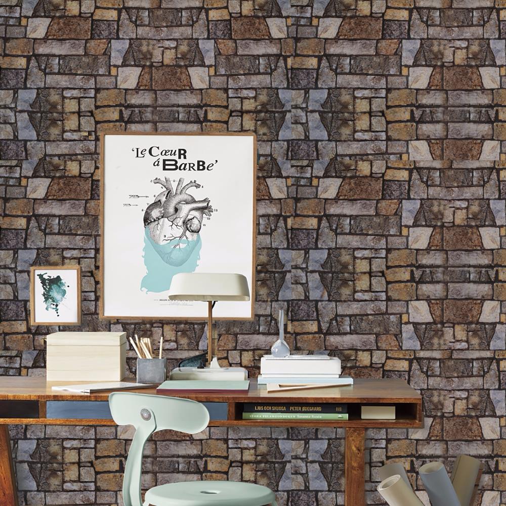 Free download Stone Surface Wall Pattern Peel Stick Repositionable Fabric  800x800 for your Desktop Mobile  Tablet  Explore 49 Self Stick Brick  Wallpaper  Self Stick Wallpaper Squares SelfStick Wallpaper Barnwood