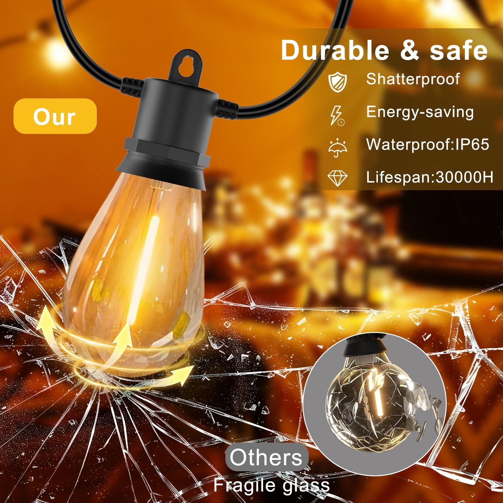 Afoxsos LAF0525F036 Christmas-String-Lights - View #3