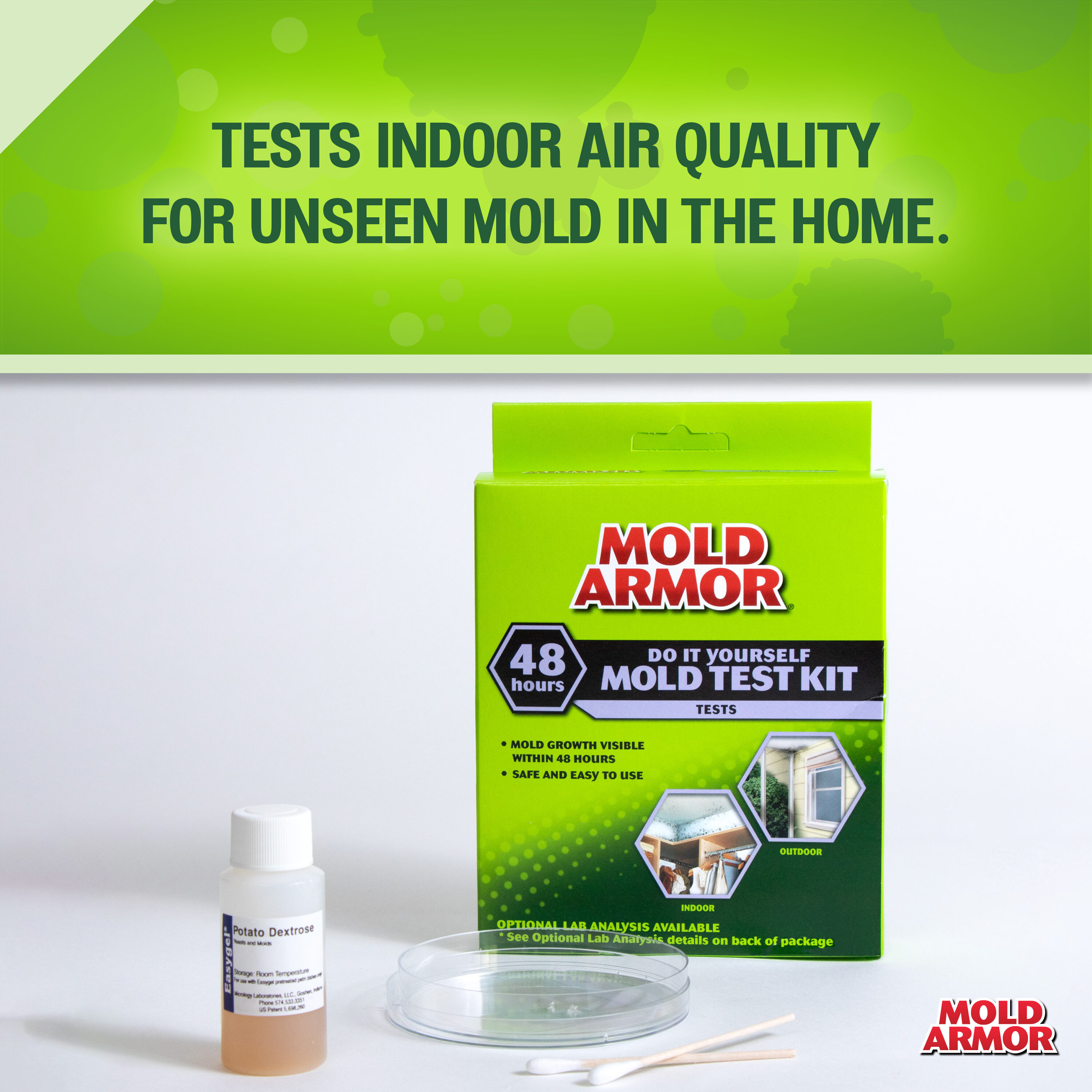 Mold Test Kit - 10 Individual Tests Included