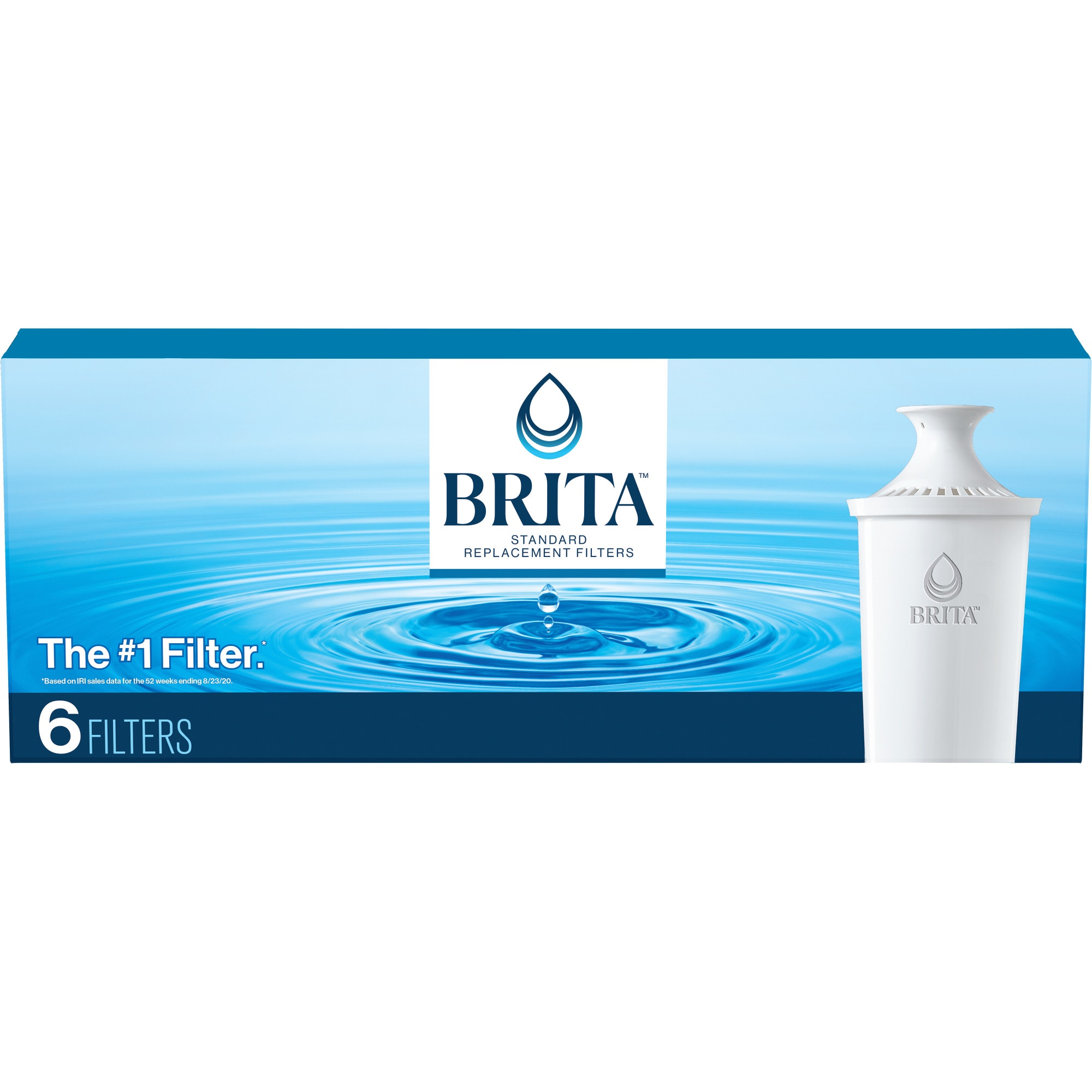  Brita Standard Water Filter Replacements for Pitchers and  Dispensers, Lasts 2 Months, Reduces Chlorine Taste and Odor, 3 Count