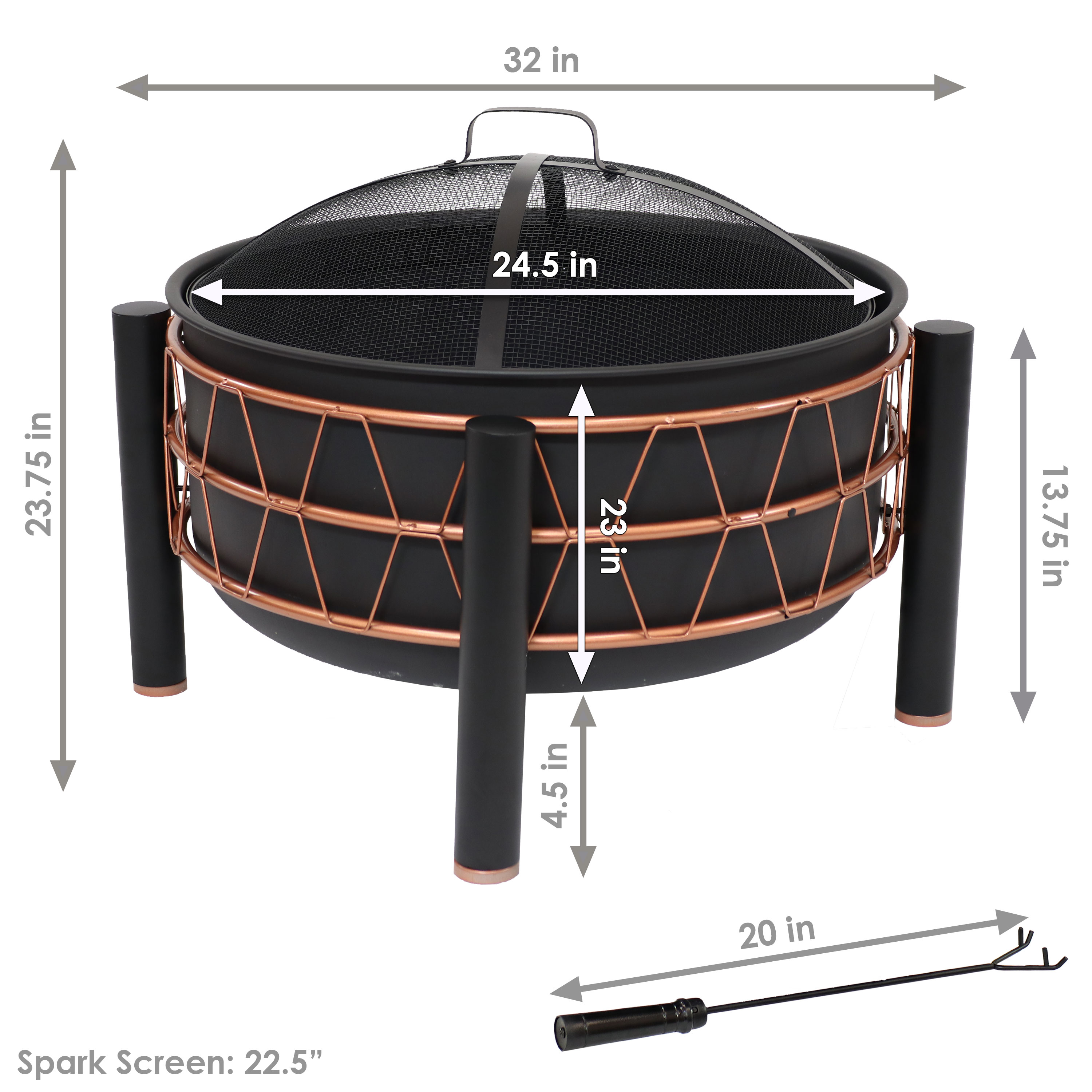 Sunnydaze Decor FSN-731 Outdoor-Woodburning-Firepits - View #4