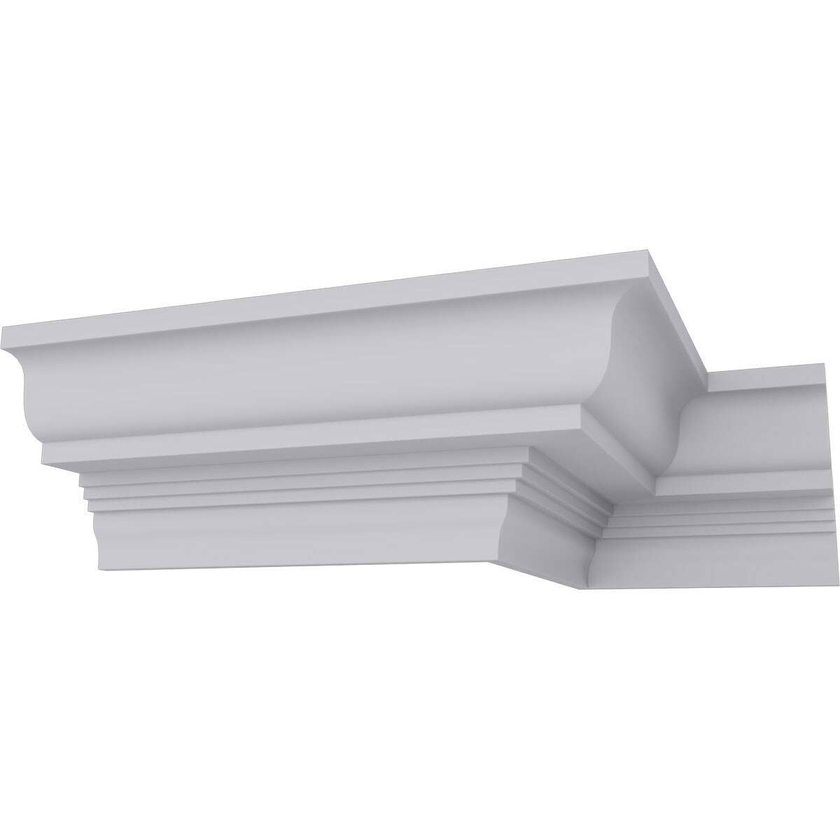 Ekena Millwork MLD03X04X05BU-CASE-2 4-1/2-in T x 3-7/8-in W x 7-ft 10-1/2-in L Primed Urethane MLD03X04X05BU-CASE-2 Crown Moulding 2 -Pack