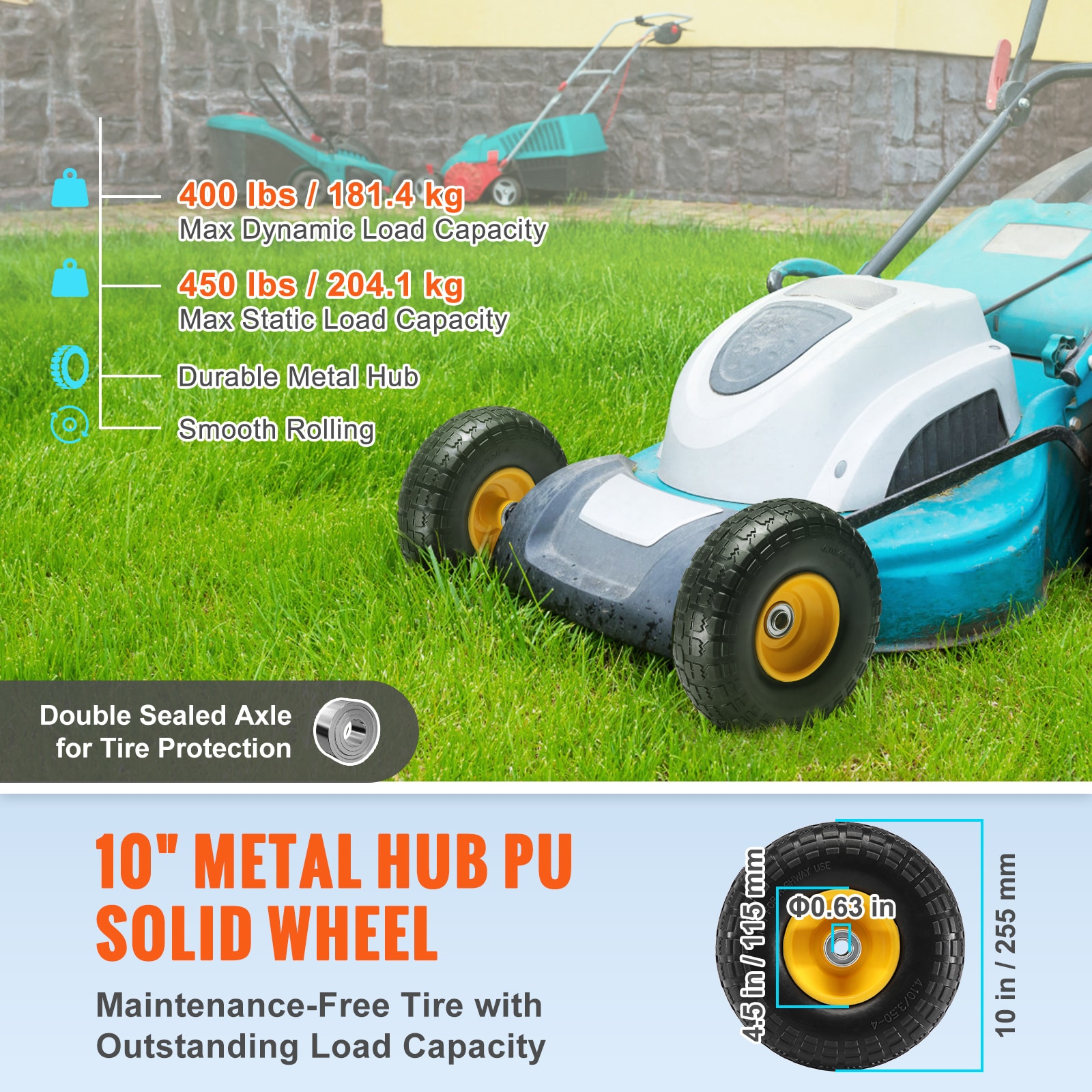 VEVOR SCFPLJAZPU4005644V0 Caster-Cups - View #2