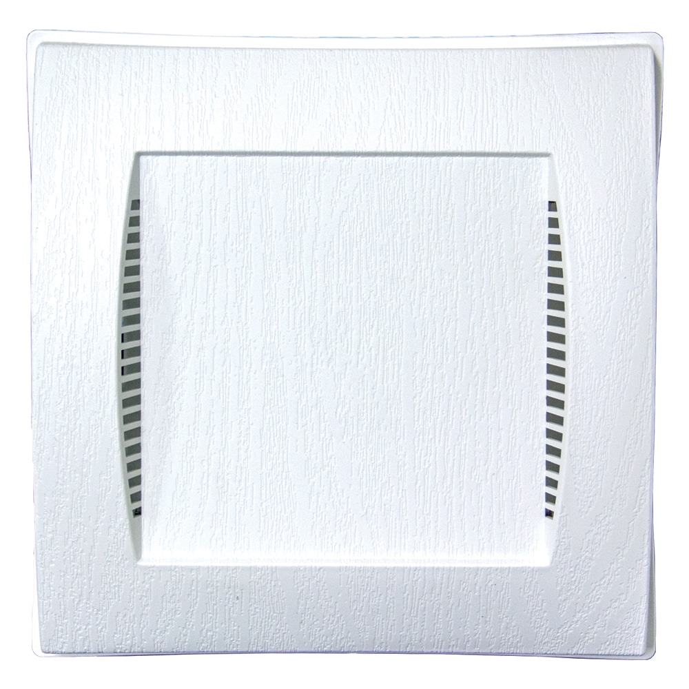 Novik 144000023 4-Inches x 4-Inches White Rectangle Plastic Gable Louver Vent