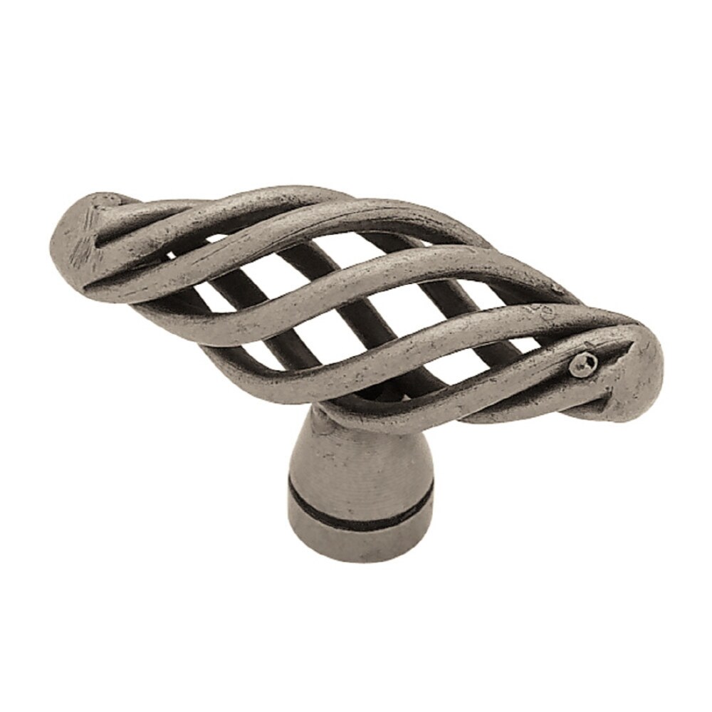 Brainerd PN0528V-AP-C7 Birdcage 2-in Antique Pewter Oval Traditional Cabinet Knob