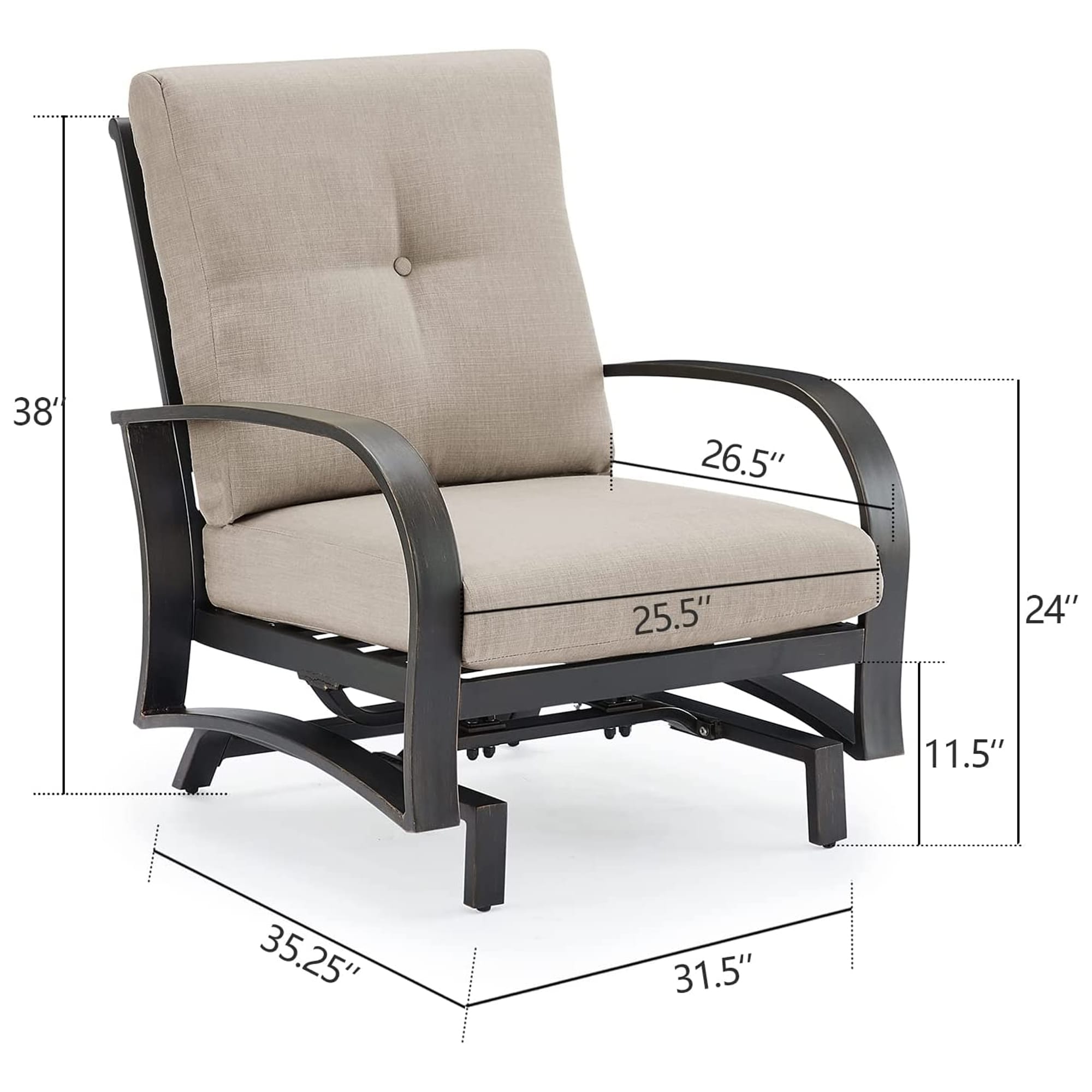 PEAK HOME FURNISHINGS 970329-327 Patio-Conversation-Sets - View #5