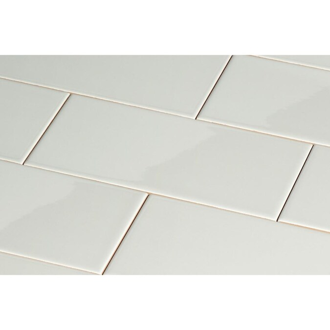 Giorbello 4x12 Ceramic Subway Tiles 33, Light Grey Ceramic Subway Tile