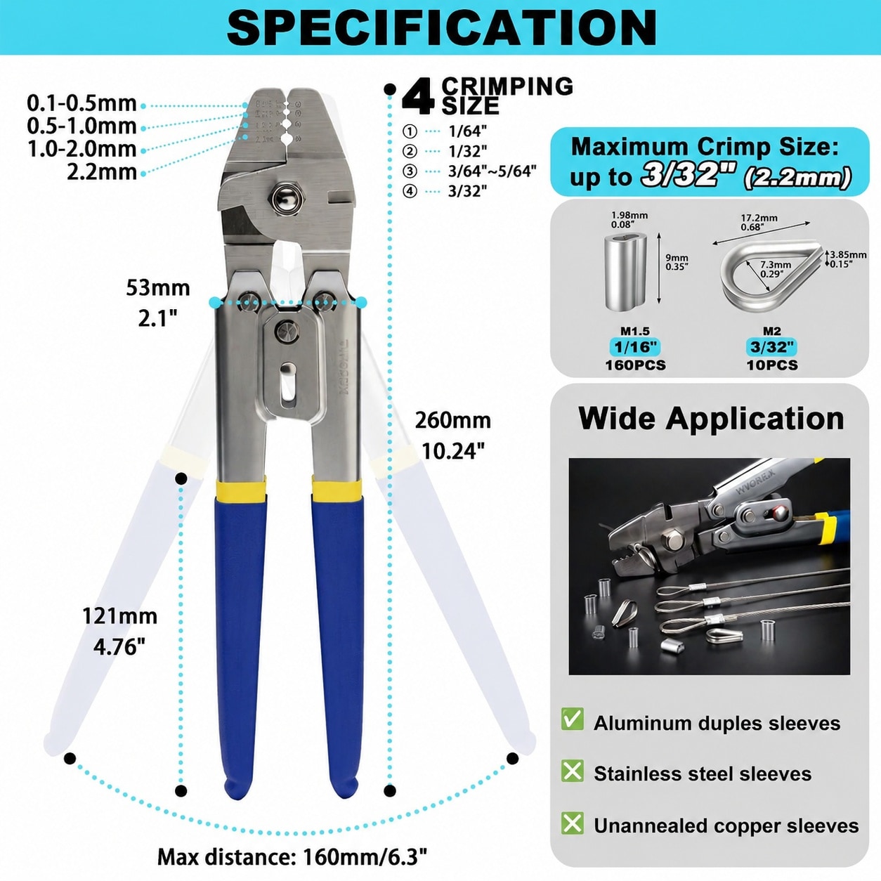 KHKFY LKH0730X114 Wire-Strippers-Crimpers-Cutters - View #2