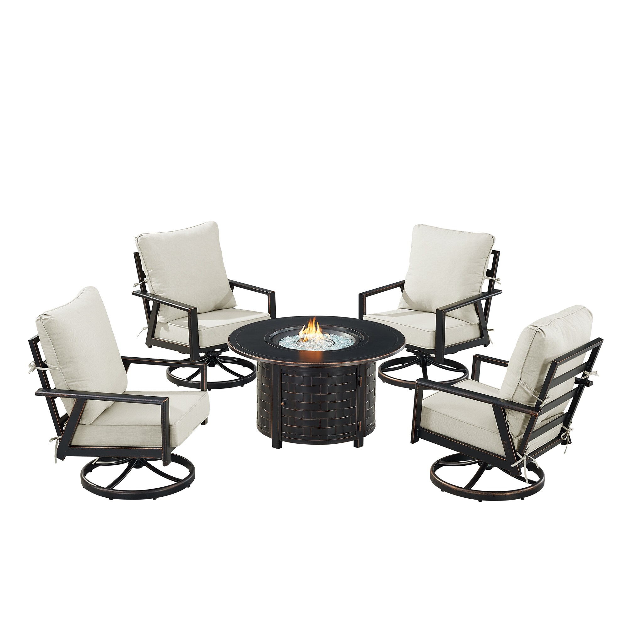 Oakland Living LUX4CHRICOLGCUIBA Patio-Conversation-Sets - View #2