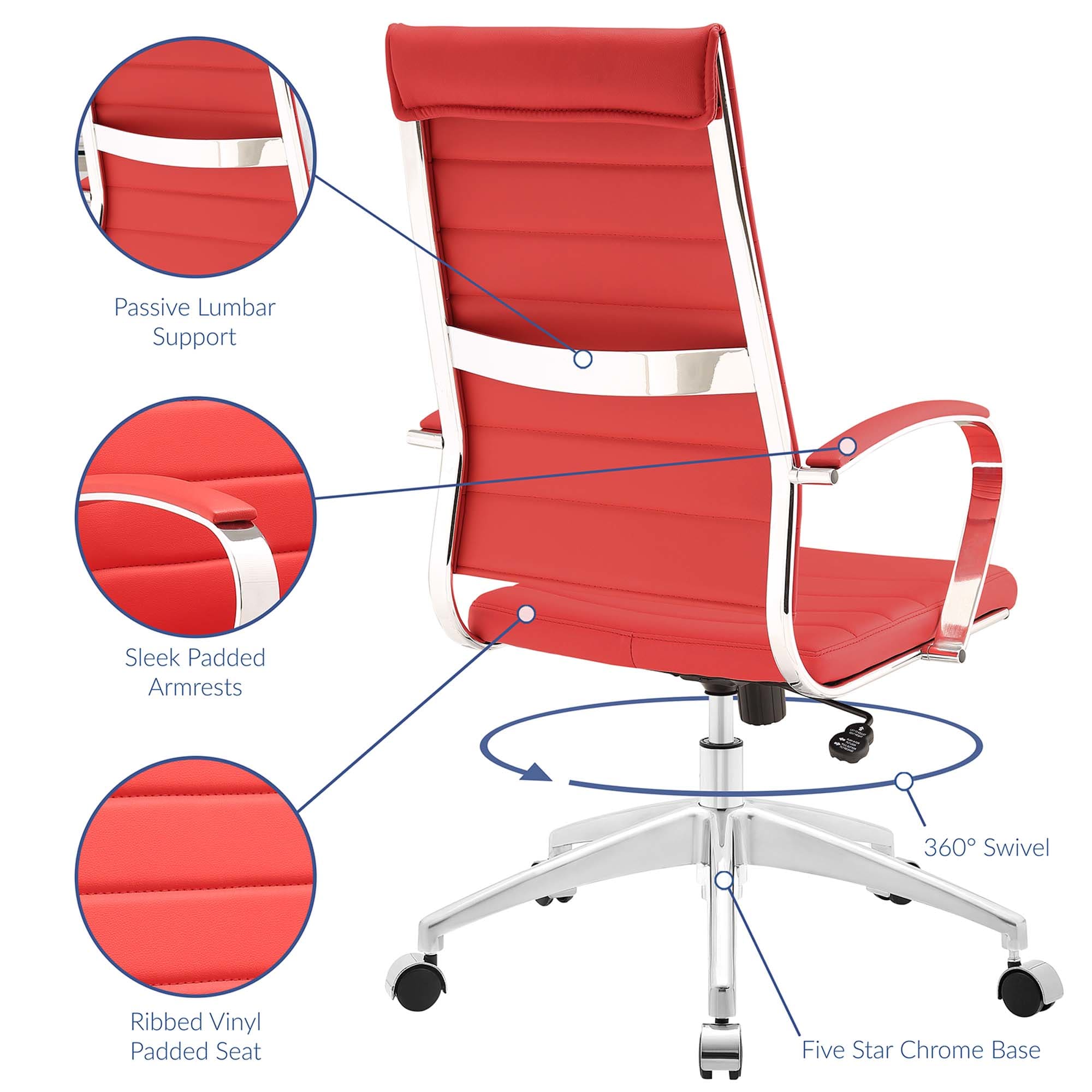Modway EEI-272-RED Office-Chairs - View #2