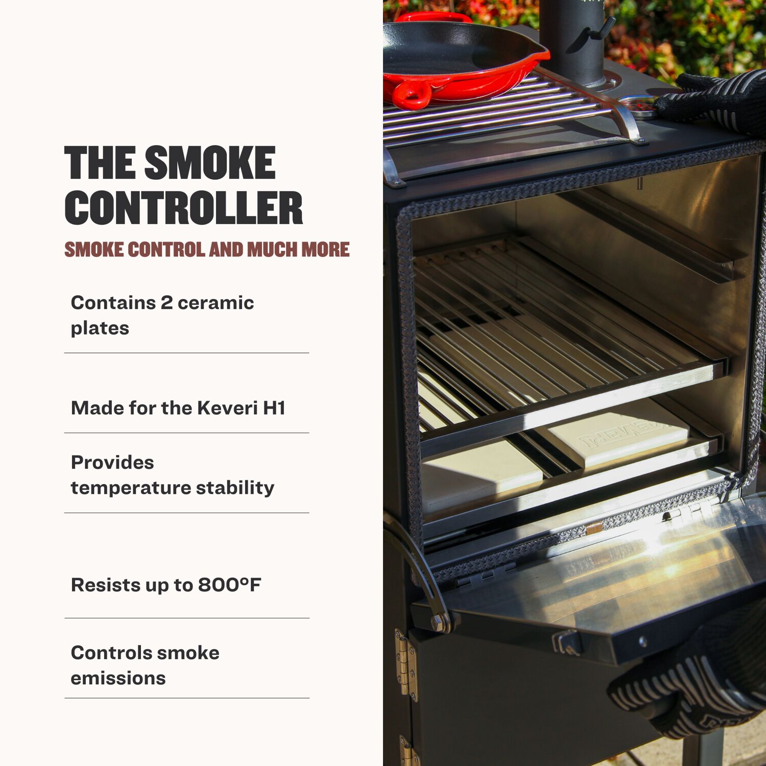 Keveri ATSC Gas-Grill-Heat-Plates-Briq-Grates - View #3