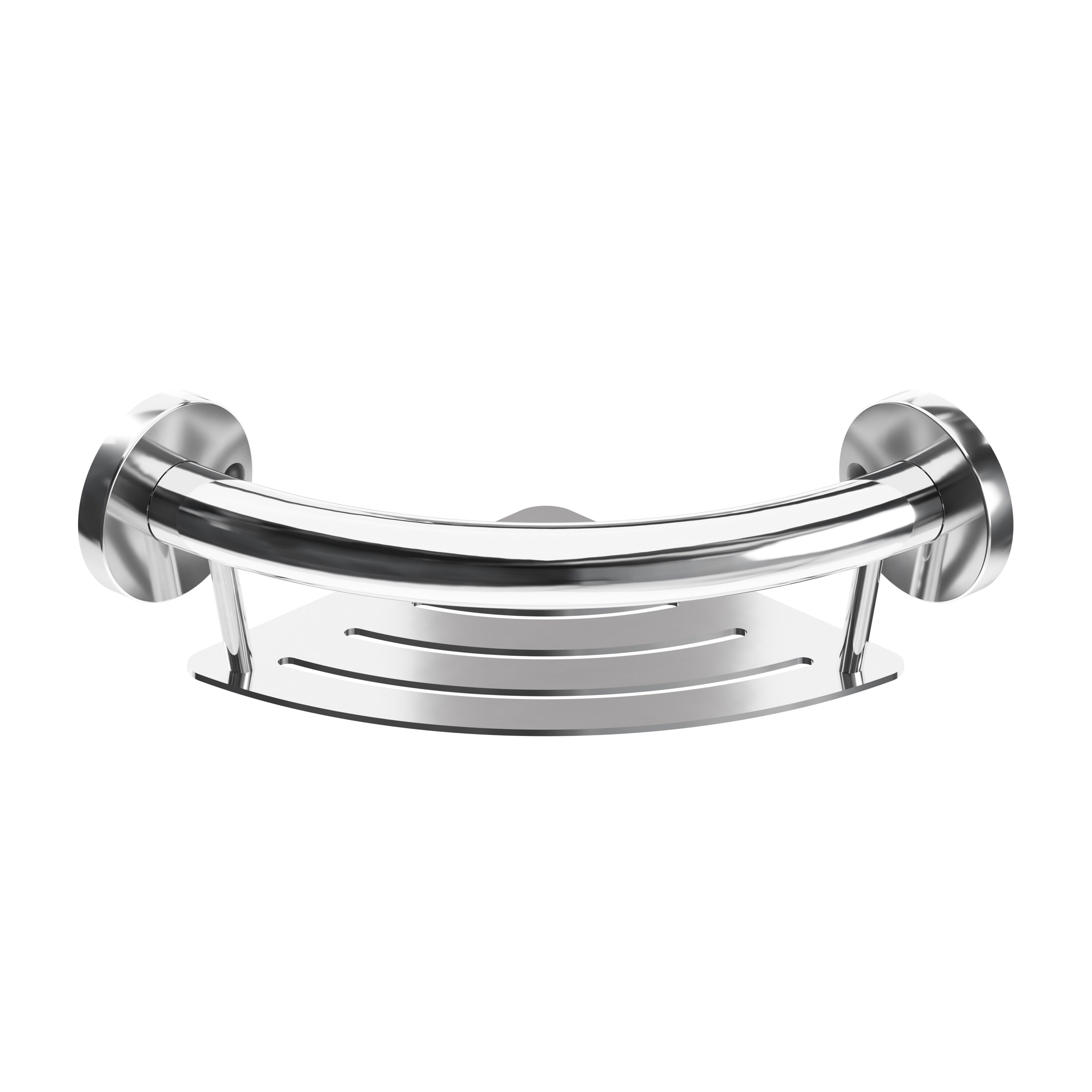 HealthCraft PLUS-CS-CP 9.5-in Polished Chrome Wall mount ADA Compliant Grab Bar ( 500-lb Weight Capacity )