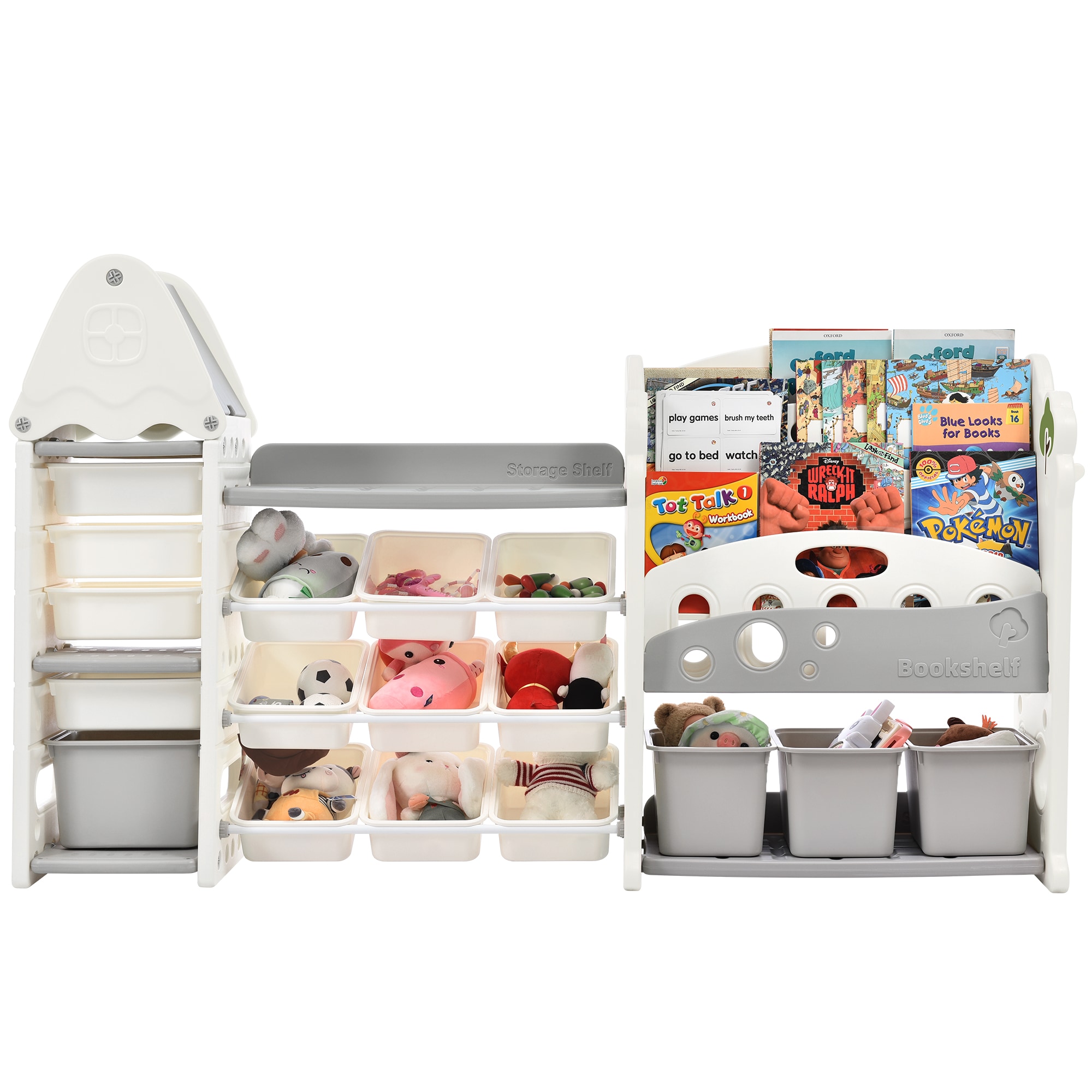 Siavonce XH06AAE Gray Rectangular Toy Box