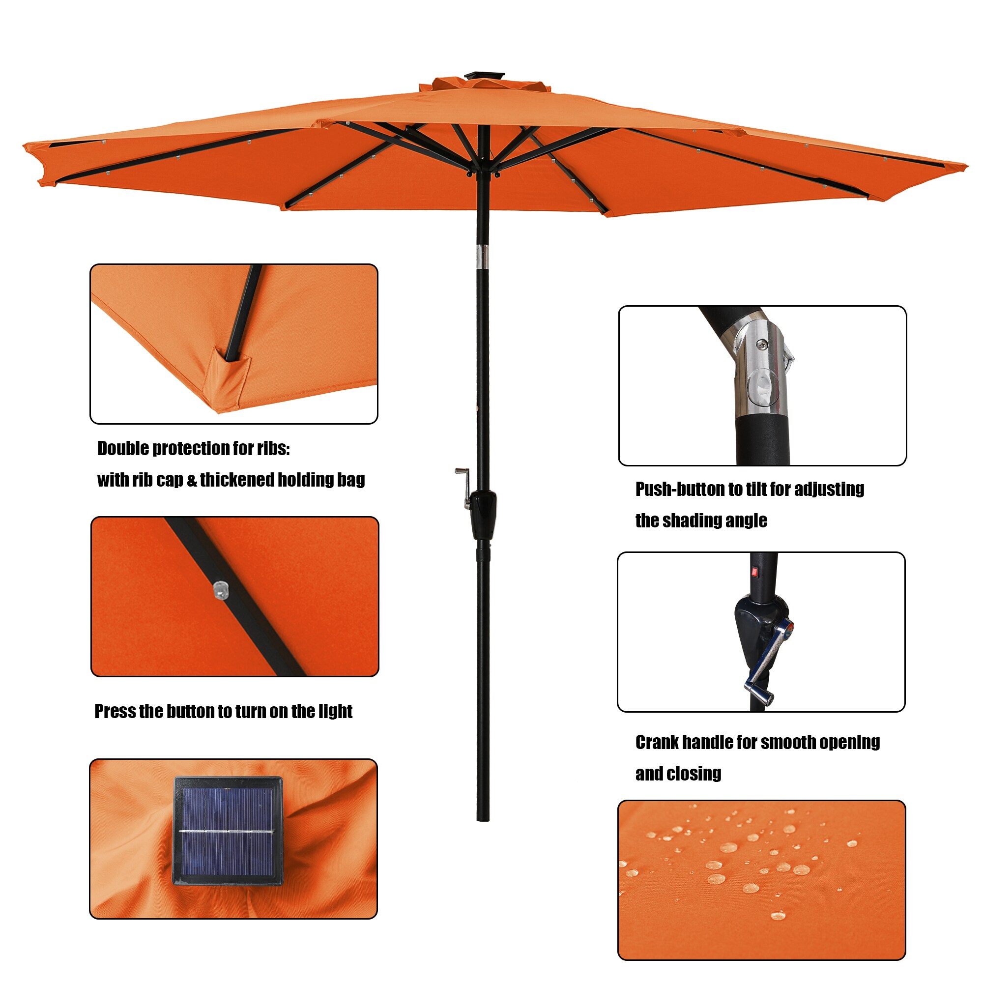 Clihome CLI-21ED37-1-OG Umbrellas-2 - View #6