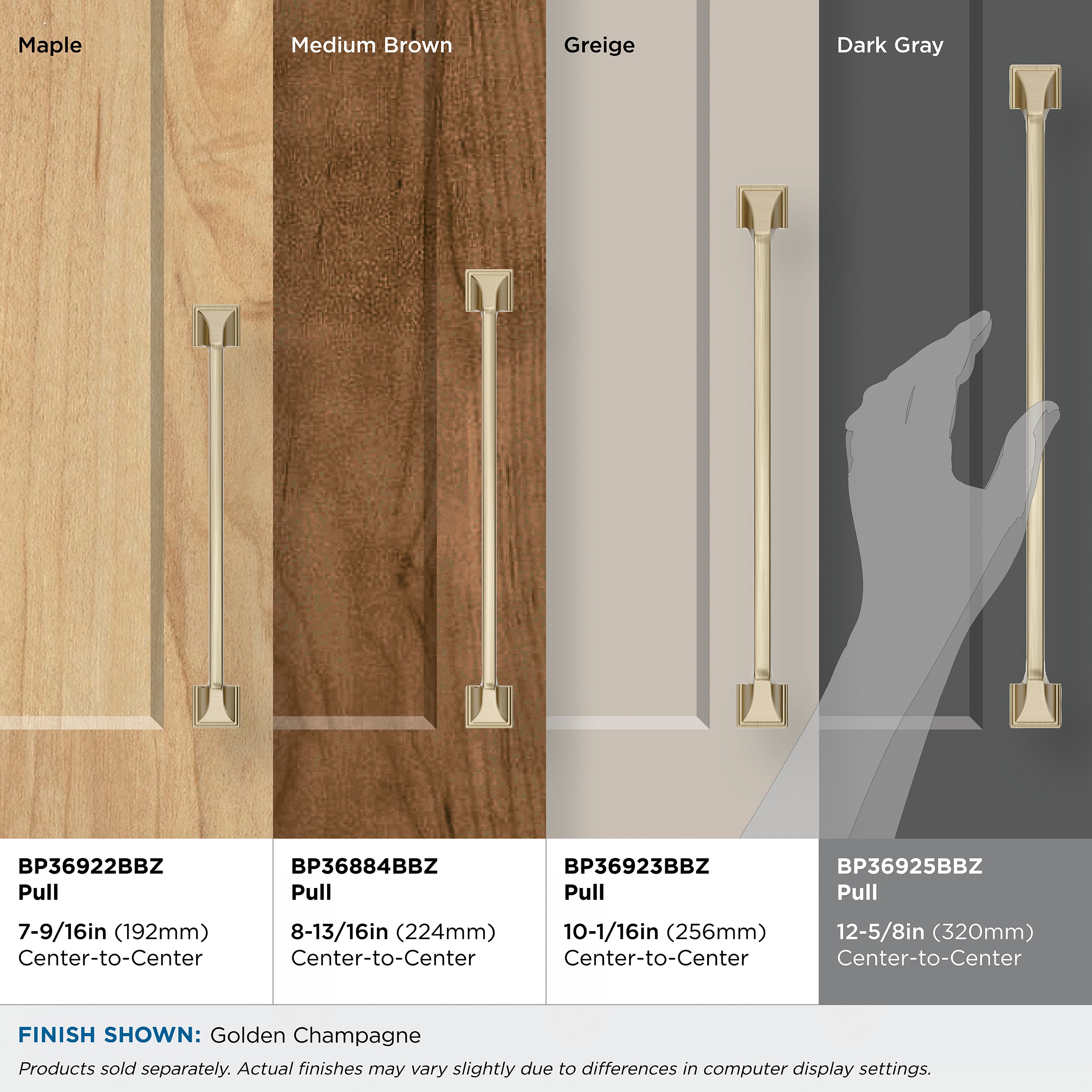 Amerock BP36925BBZ Cabinet-Pulls - View #7