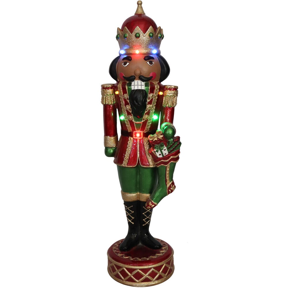 Christmas Time CT-RS022NC3-RDAA 22.000-Inches Lighted Musical Nutcracker Battery-operated