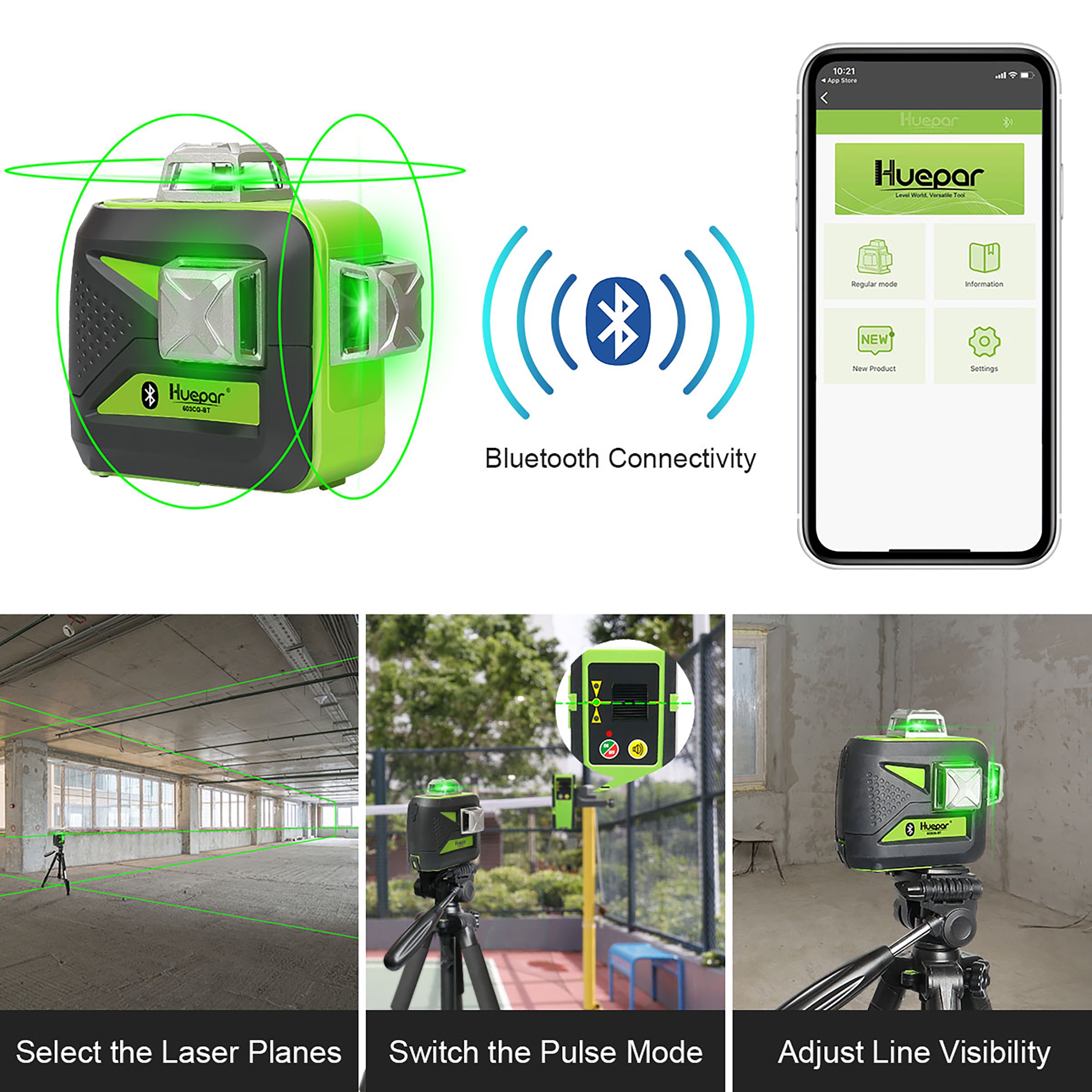 Huepar 603CG-BT Laser-Level - View #2
