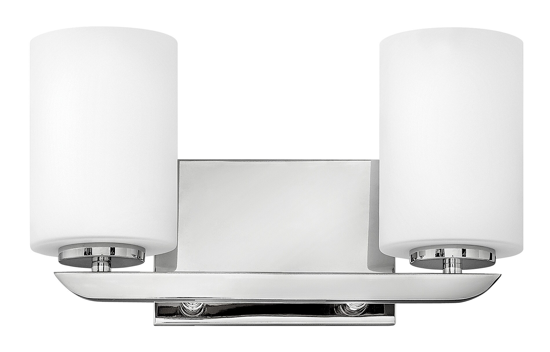 Hinkley 55022PN Kyra 14-in 2 -Light Polished Nickel Transitional Vanity light