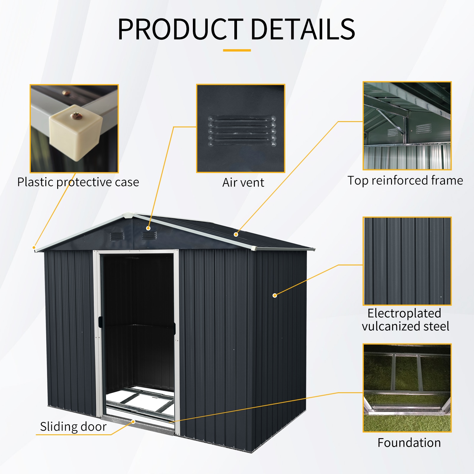 Xspracer ML-OS251WP Metal-Storage-Buildings-Sheds - View #4