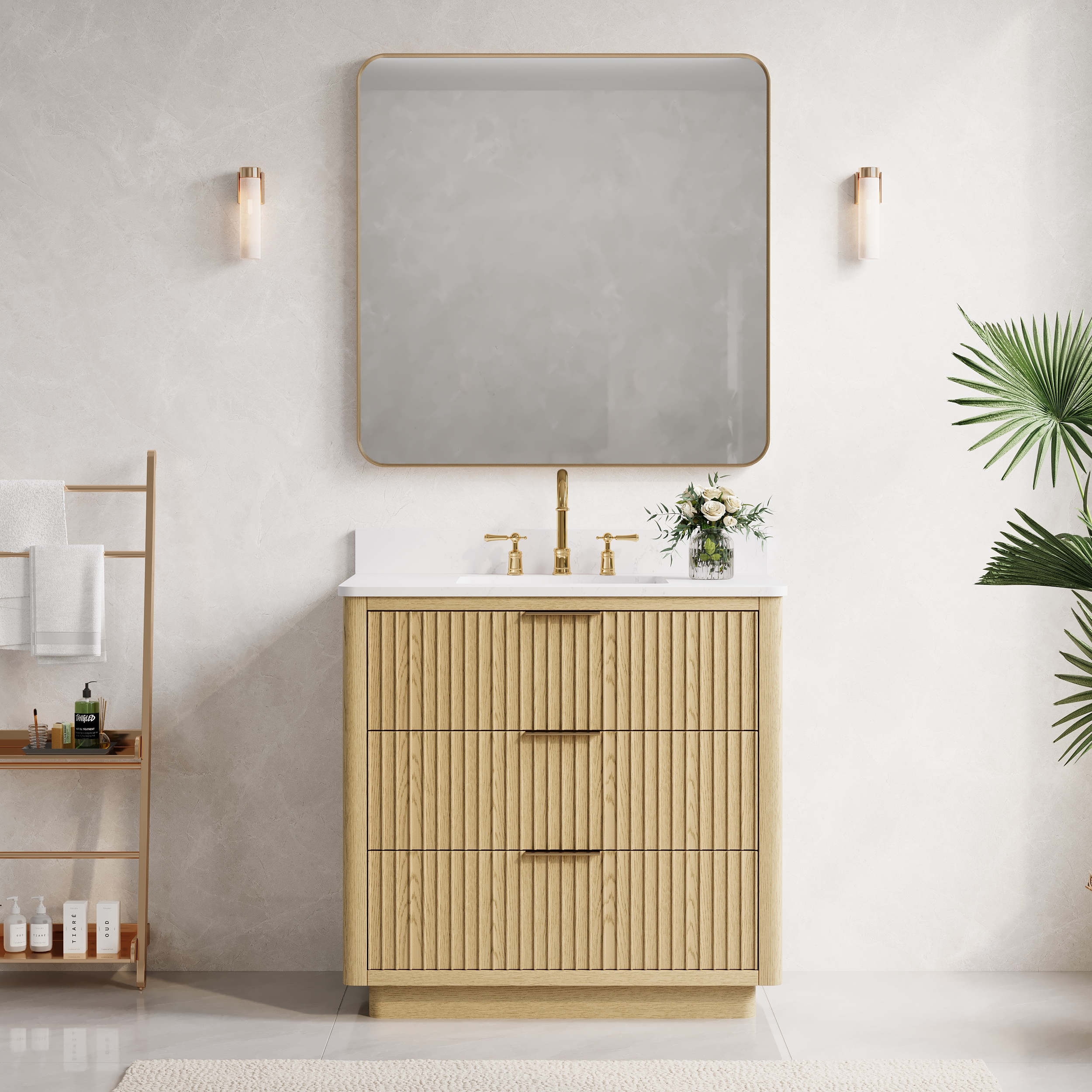 WELLFOR EX-VEBV36BU Bath-Vanity-Combo - View #3