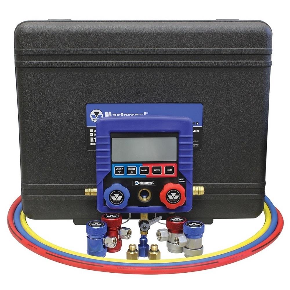 MasterCool MDCO51486 Mastercool MSC-99172 R134A and R1234YF Digital -Gauge Set