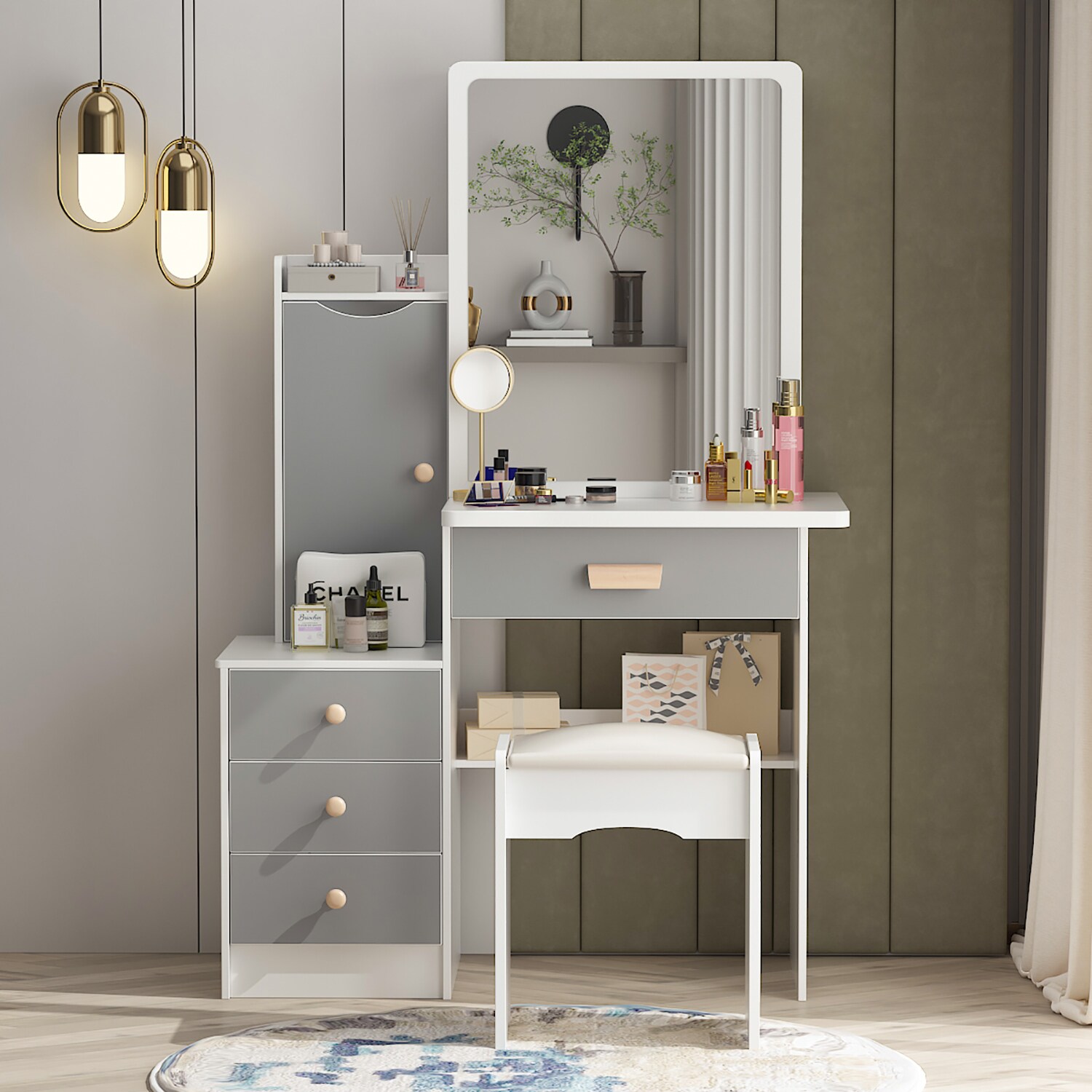FUFU&GAGA LJY-WFJX0096-02 Bedroom-Vanities - View #2