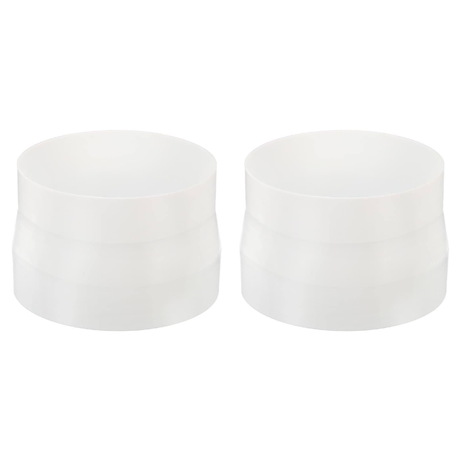 PATIKIL 7 Inch to 6.5 Inch Duct Reducer 2 Pack ABS Ducting Airflow Tube Increaser Adapter Pipe Fitting for HVAC Heating Cooling Air Ventilation Systems