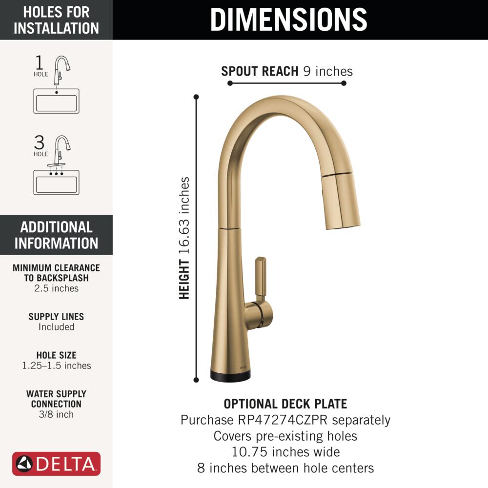 Delta 9191TL-CZ-PR-DST Kitchen-Faucets - View #6