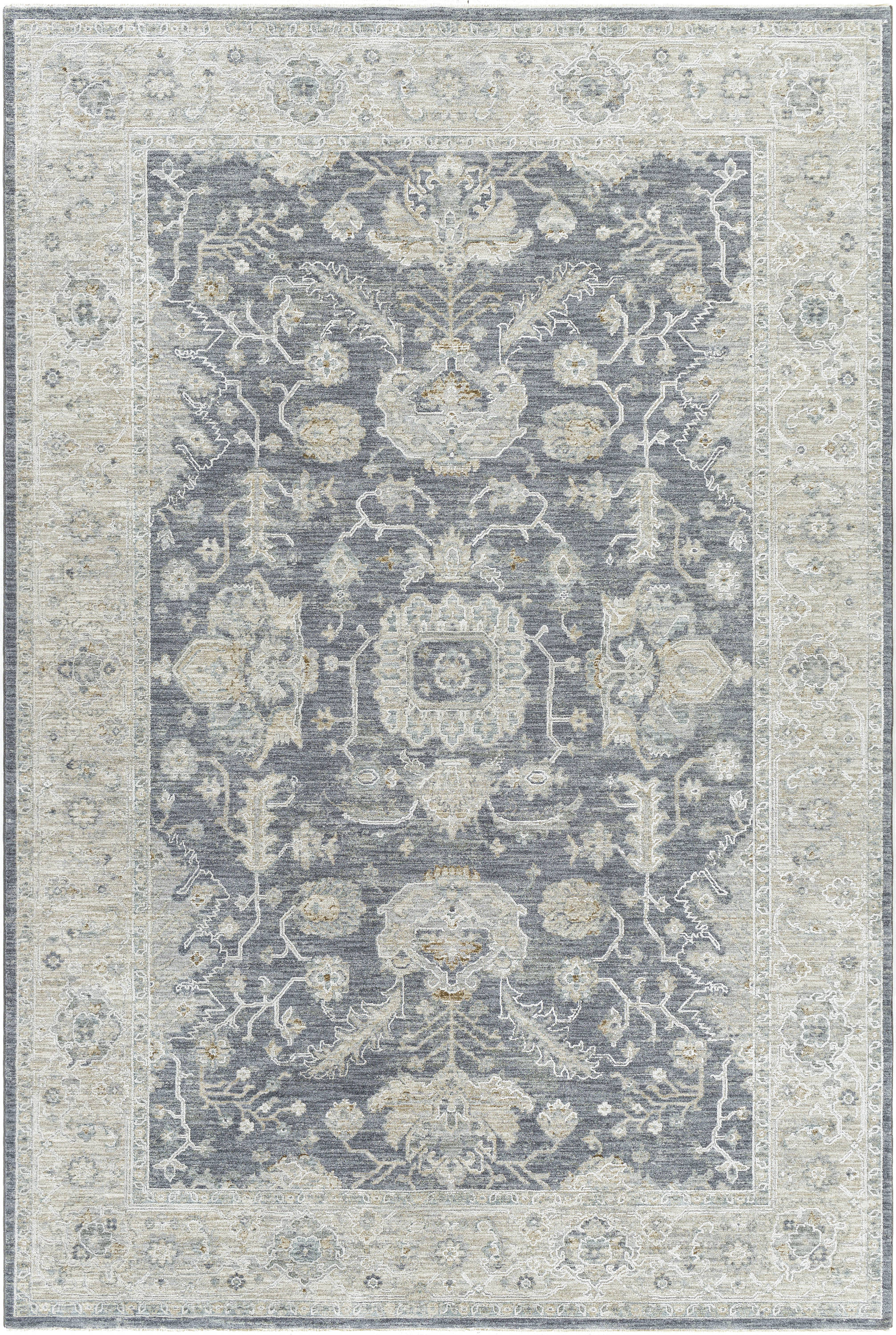 Surya Avant Garde 3 X 4 (ft) Medium Grey Indoor Medallion Oriental Area Rug  in the Rugs department at