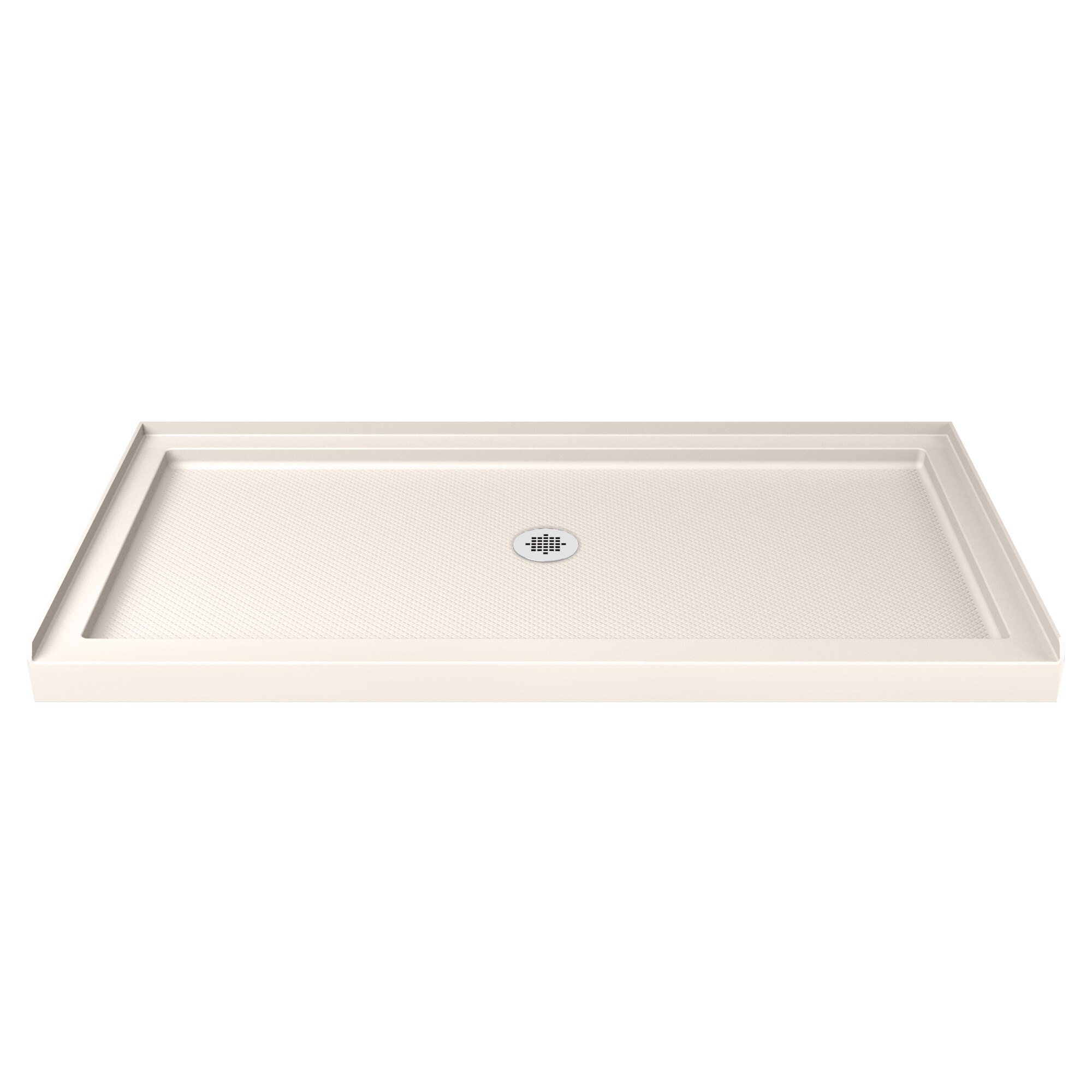 Biscuit Rectangular Acrylic Single Threshold Shower Base