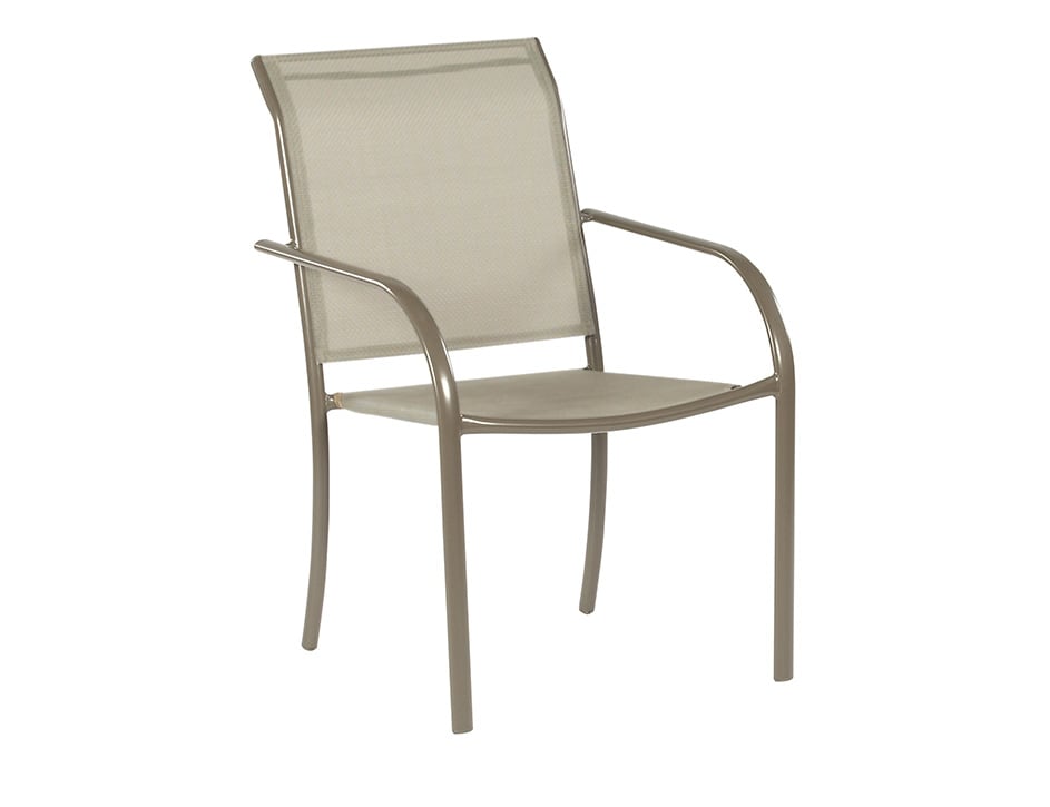 Gt Driscol Taupe Stack Chair, Garden Treasures Stackable Steel Dining Chair With Mesh Seat